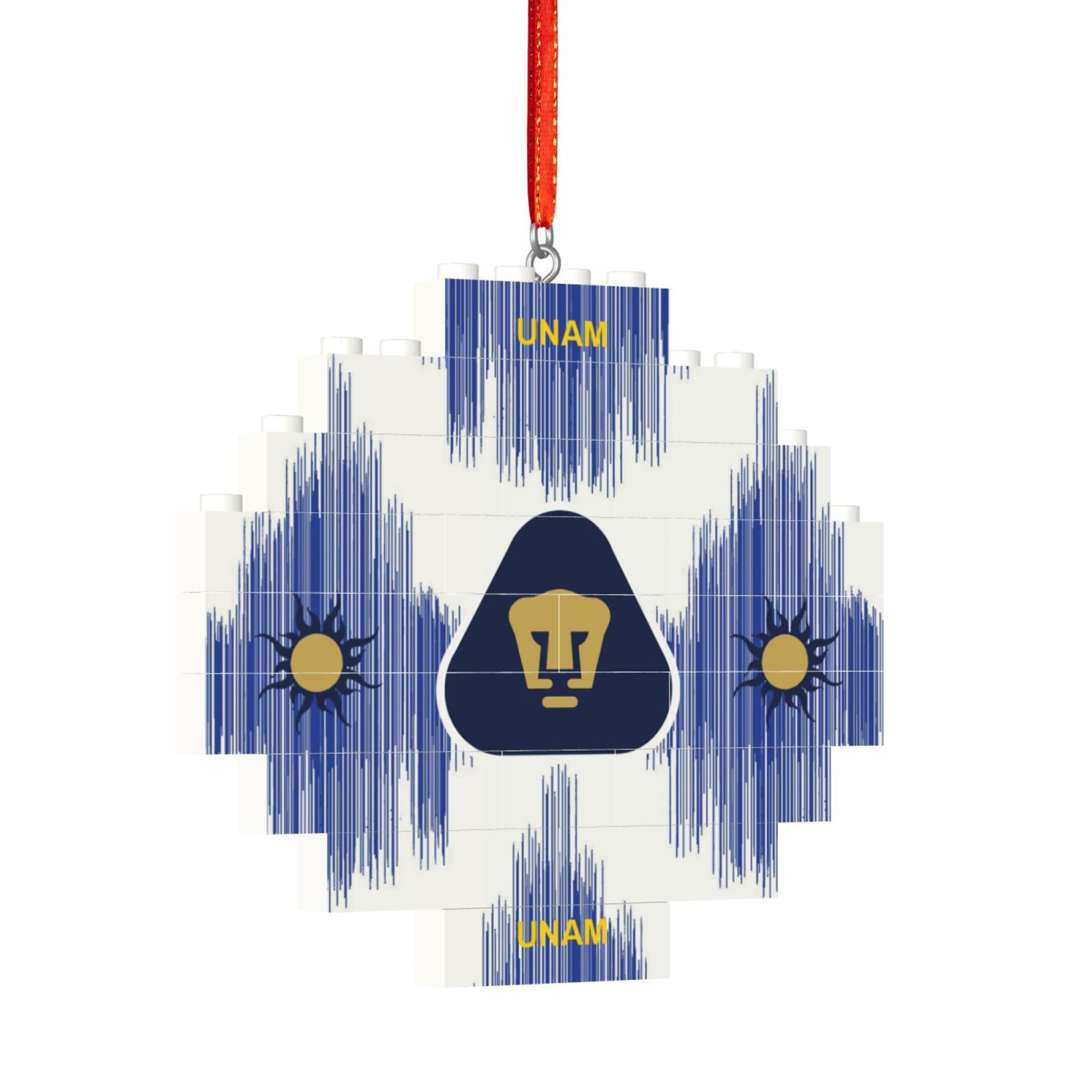 Pumas UNAM Building Block Puzzle Ornament BBP2019 - Soccerfana