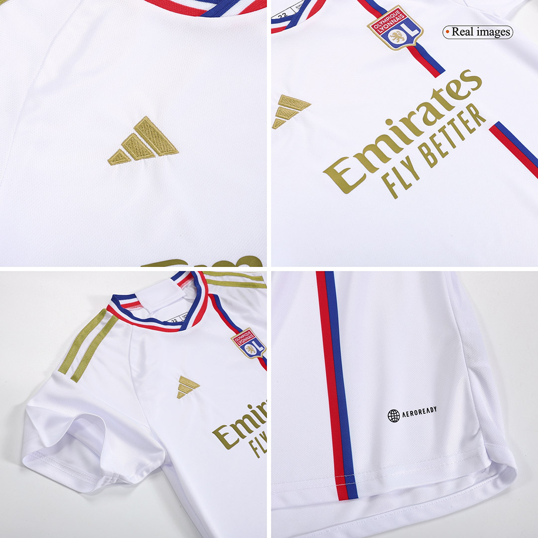 Kid's Olympique Lyonnais Home Jersey+Shorts 23/24 - Soccerfana