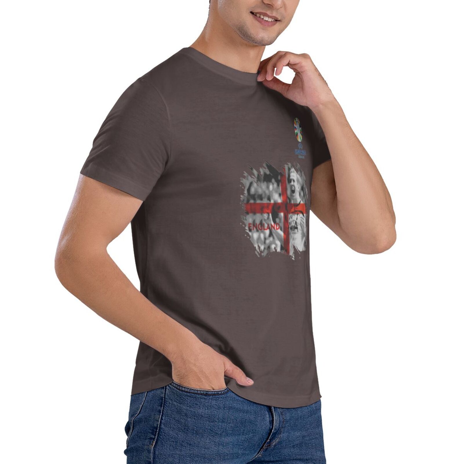 Men's England EURO 2024 Basic Short Sleeve T-Shirt BST1713 - Soccerfana