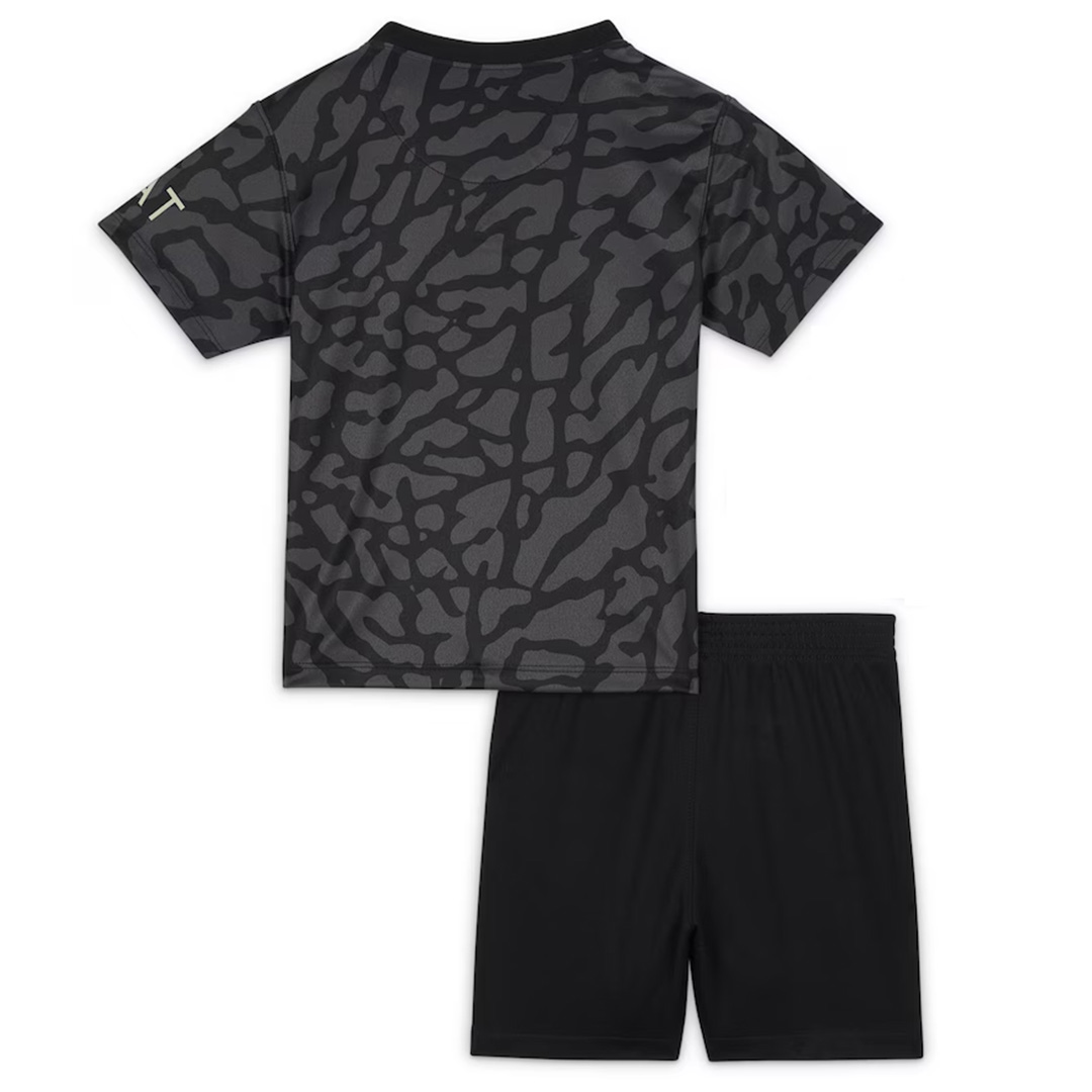 Kid's Paris Saint-Germain Third Jersey+Shorts 23/24 - Soccerfana
