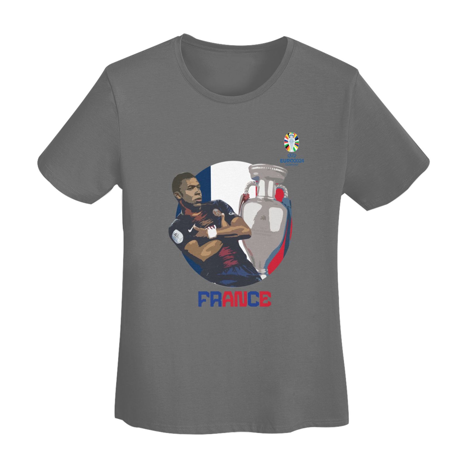 Women's France EURO 2024 Basic Short Sleeve T-Shirt WBT1730 - Soccerfana