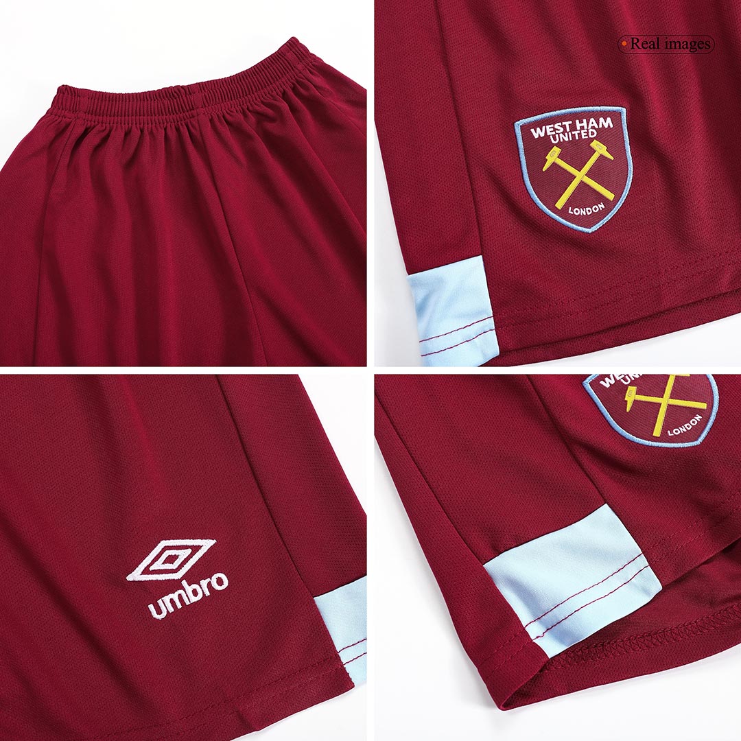 Kid's West Ham Home Jersey+Shorts 23/24 - Soccerfana