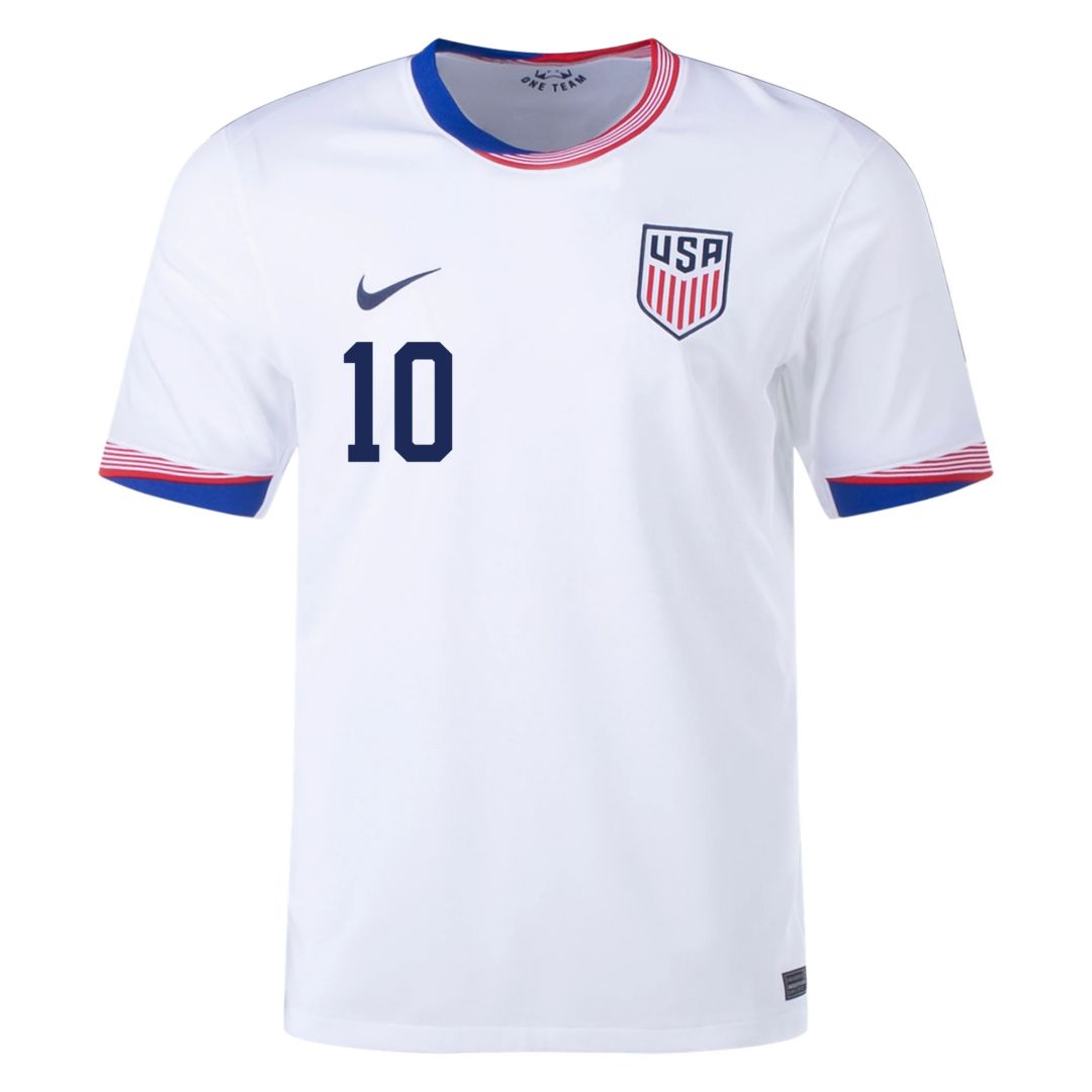 Christian Pulisic #10 USMNT Home Jersey Copa America 2024 - Soccerfana