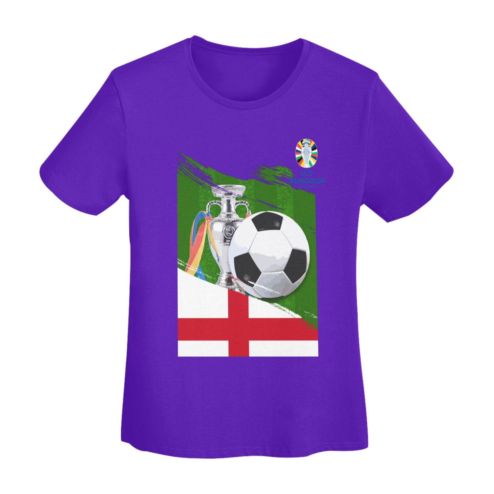 Women's England EURO 2024 Basic Short Sleeve T-Shirt WBT1682 - Soccerfana