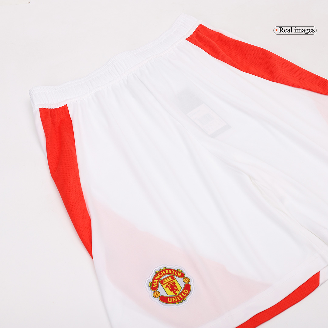 Manchester United Home Shorts 2024/25 - Soccerfana
