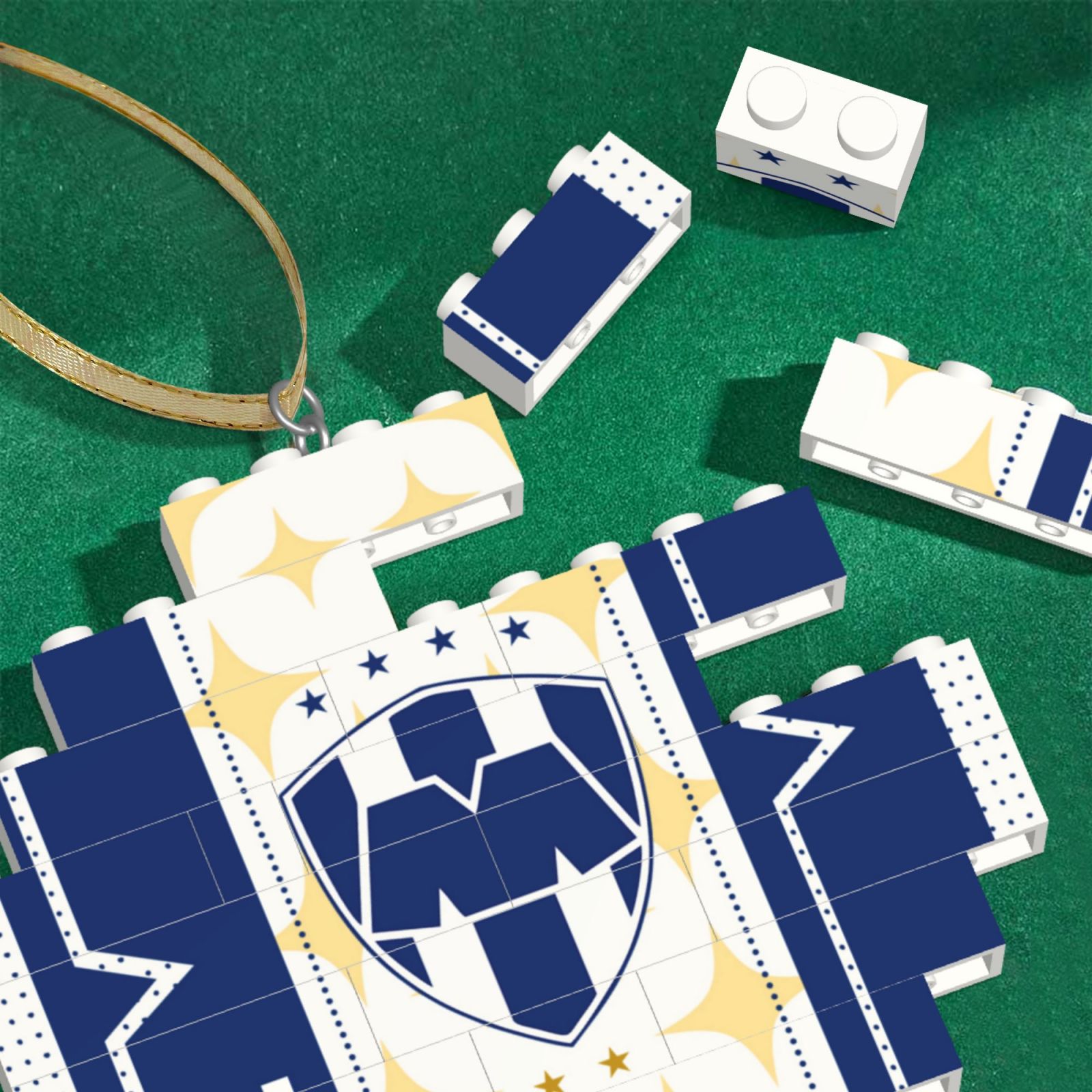 Monterrey Building Block Puzzle Ornament BBP2168 - Soccerfana