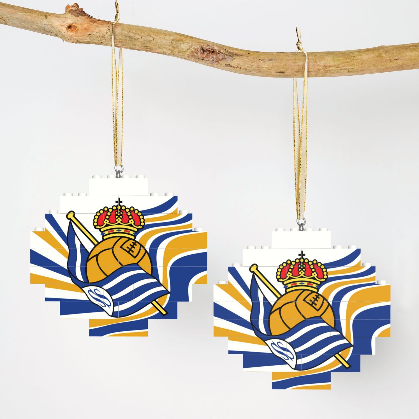 Real Sociedad Building Block Puzzle Ornament BBP2193 - Soccerfana