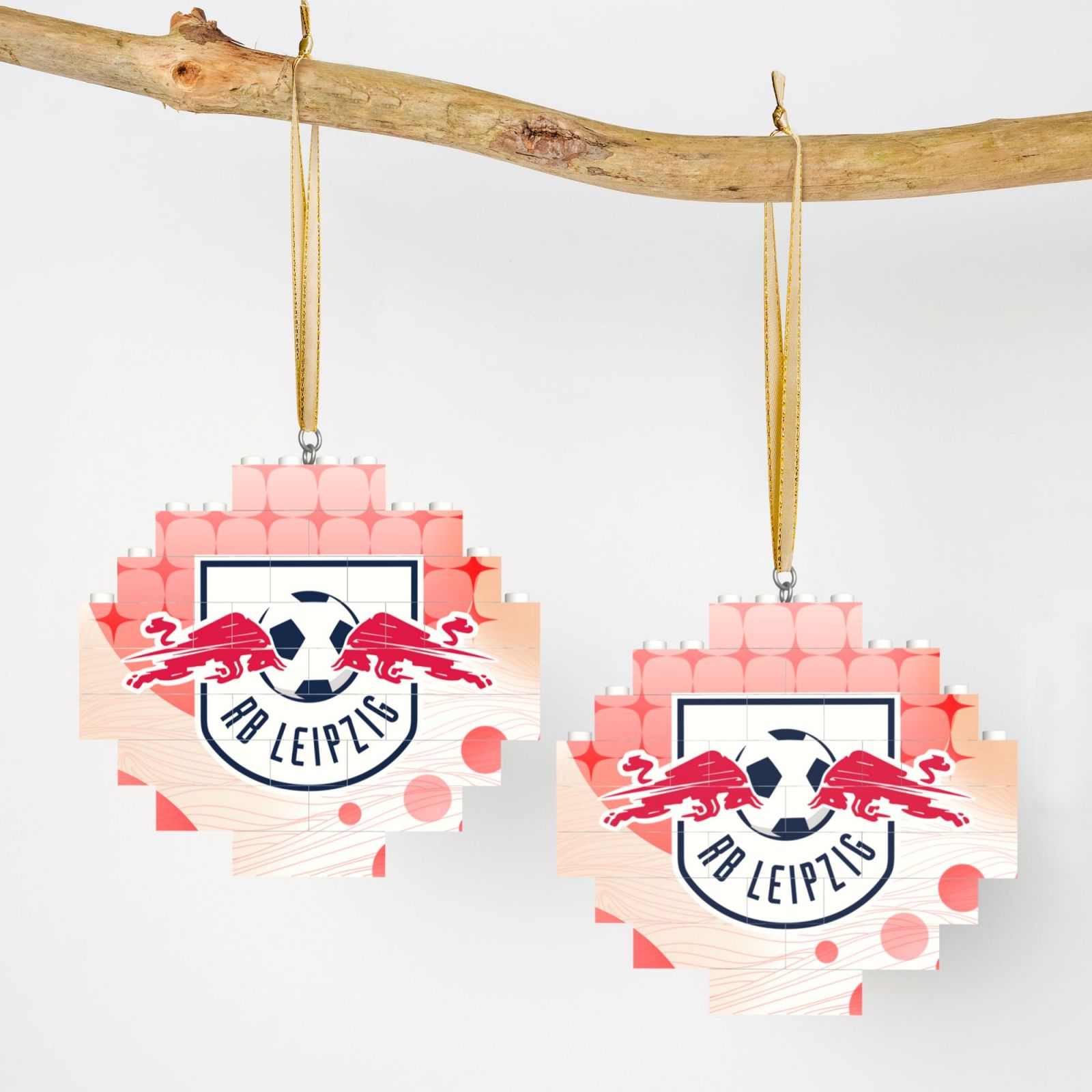 RB Leipzig Building Block Puzzle Ornament BBP2180 - Soccerfana