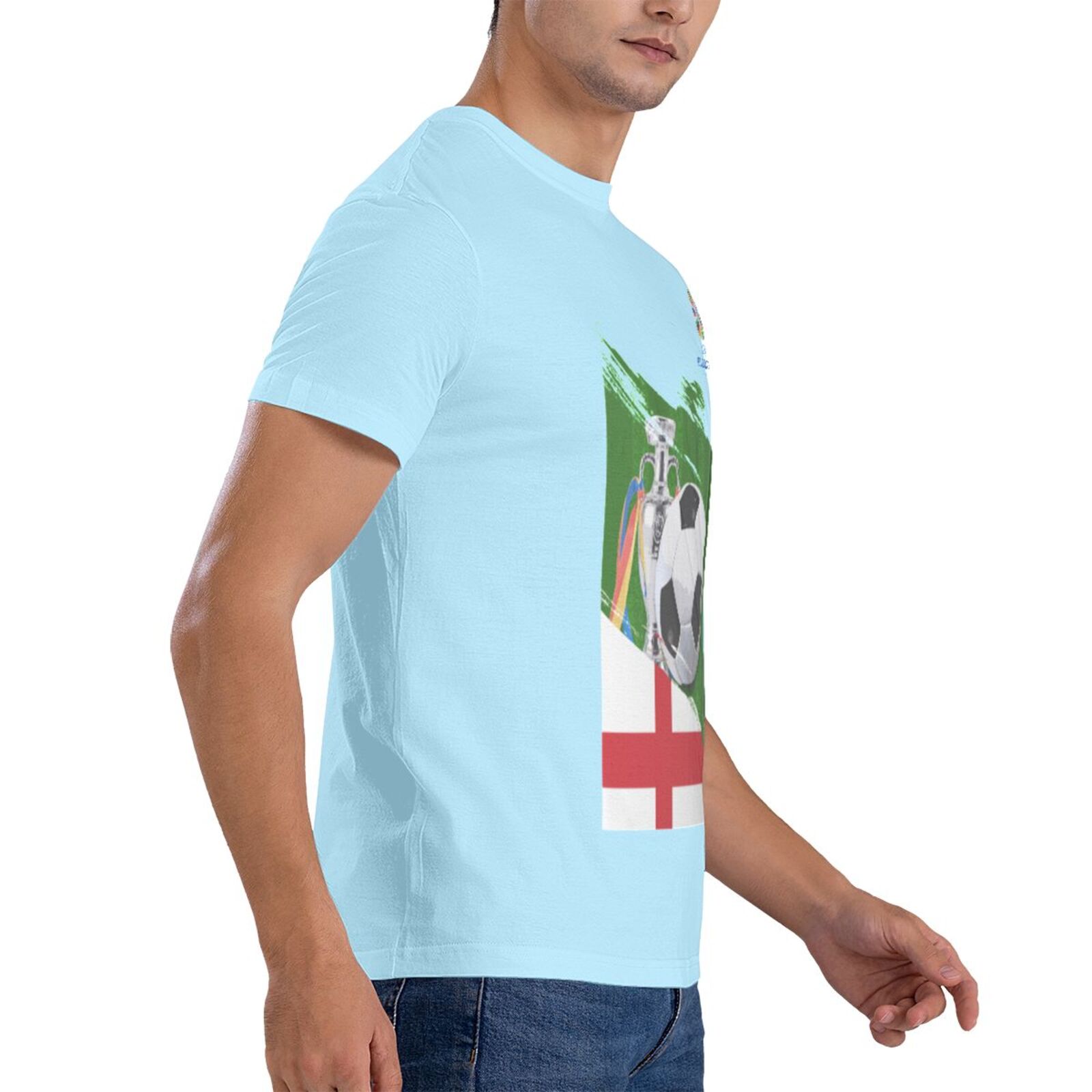 Men's England EURO 2024 Basic Short Sleeve T-Shirt BST1681 - Soccerfana