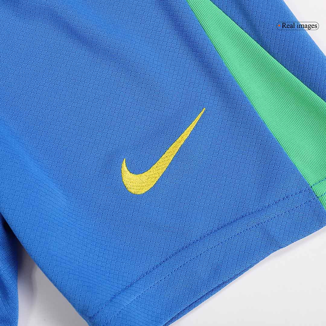 Kid's Brazil Home Jersey+Shorts Copa America 2024 - Soccerfana