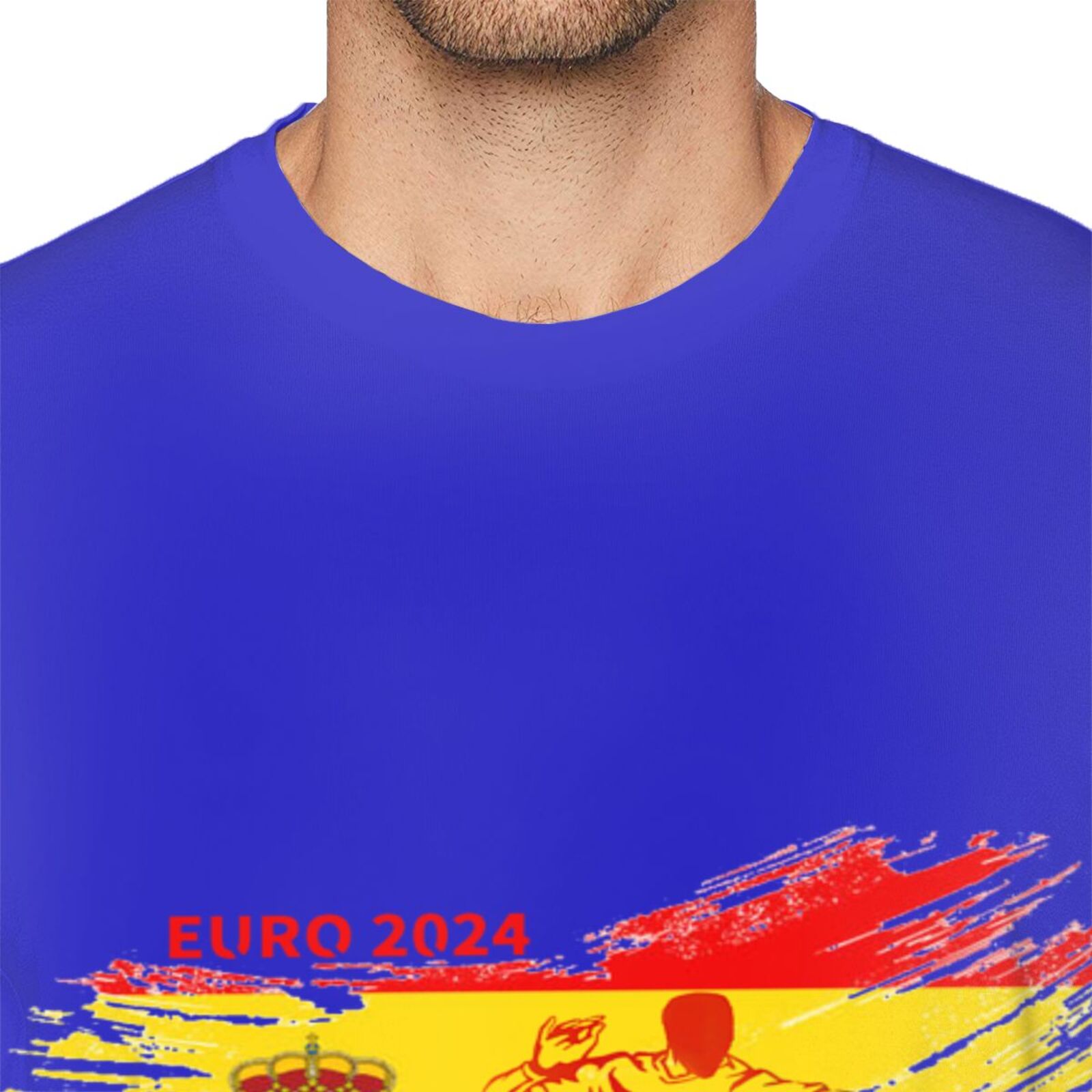 Men's Spain EURO 2024 Basic Short Sleeve T-Shirt BST1752 - Soccerfana