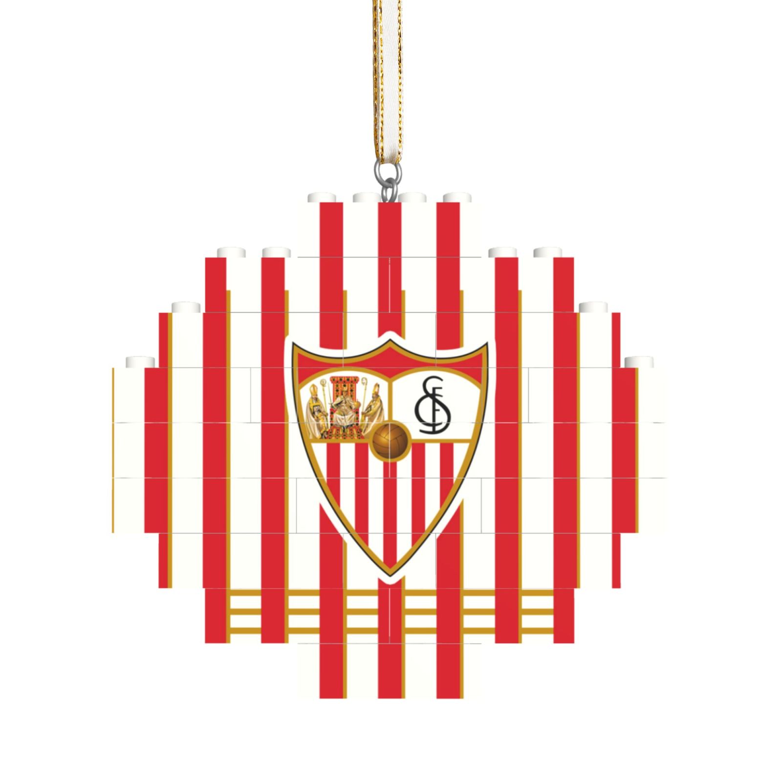 Sevilla Building Block Puzzle Ornament BBP2102 - Soccerfana