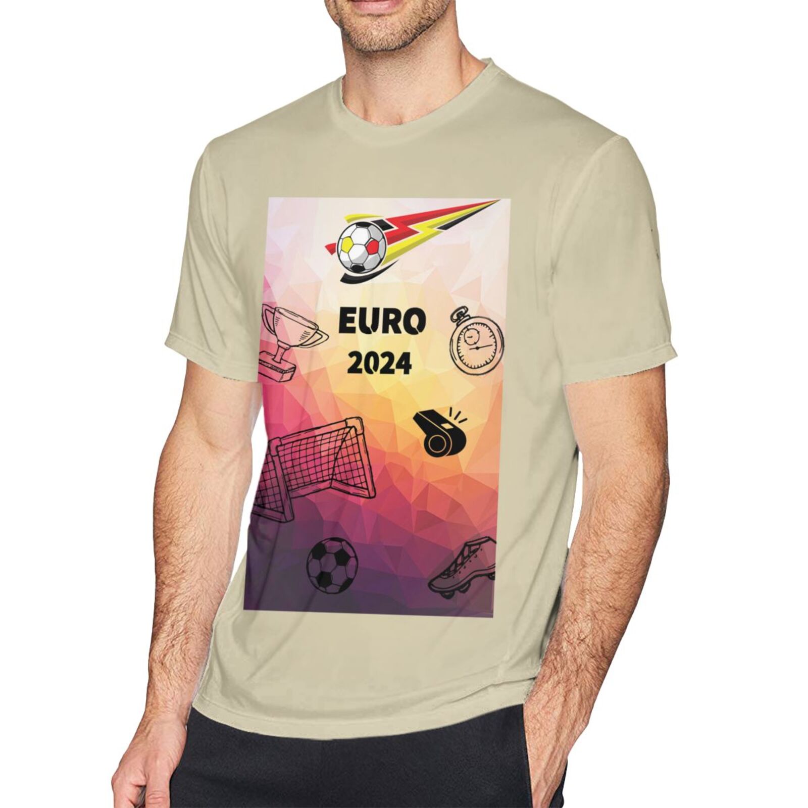 Men's Germany EURO 2024 Basic Short Sleeve T-Shirt BST1771 - Soccerfana