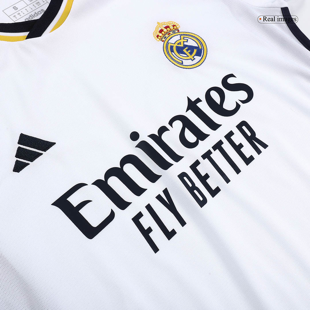 Kid's Real Madrid Home Jersey+Shorts 23/24 - Soccerfana