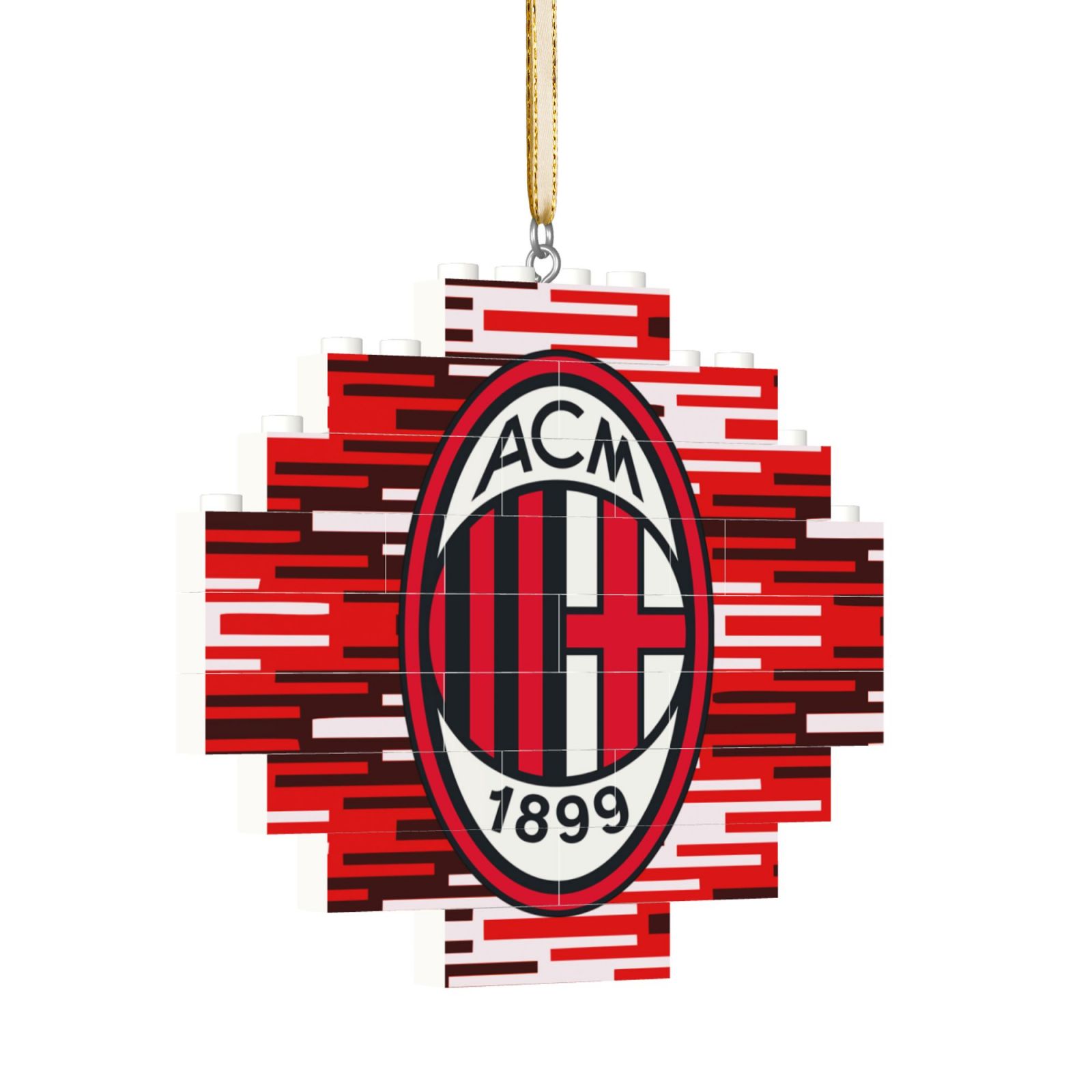AC Milan Building Block Puzzle Ornament BBP2182 - Soccerfana