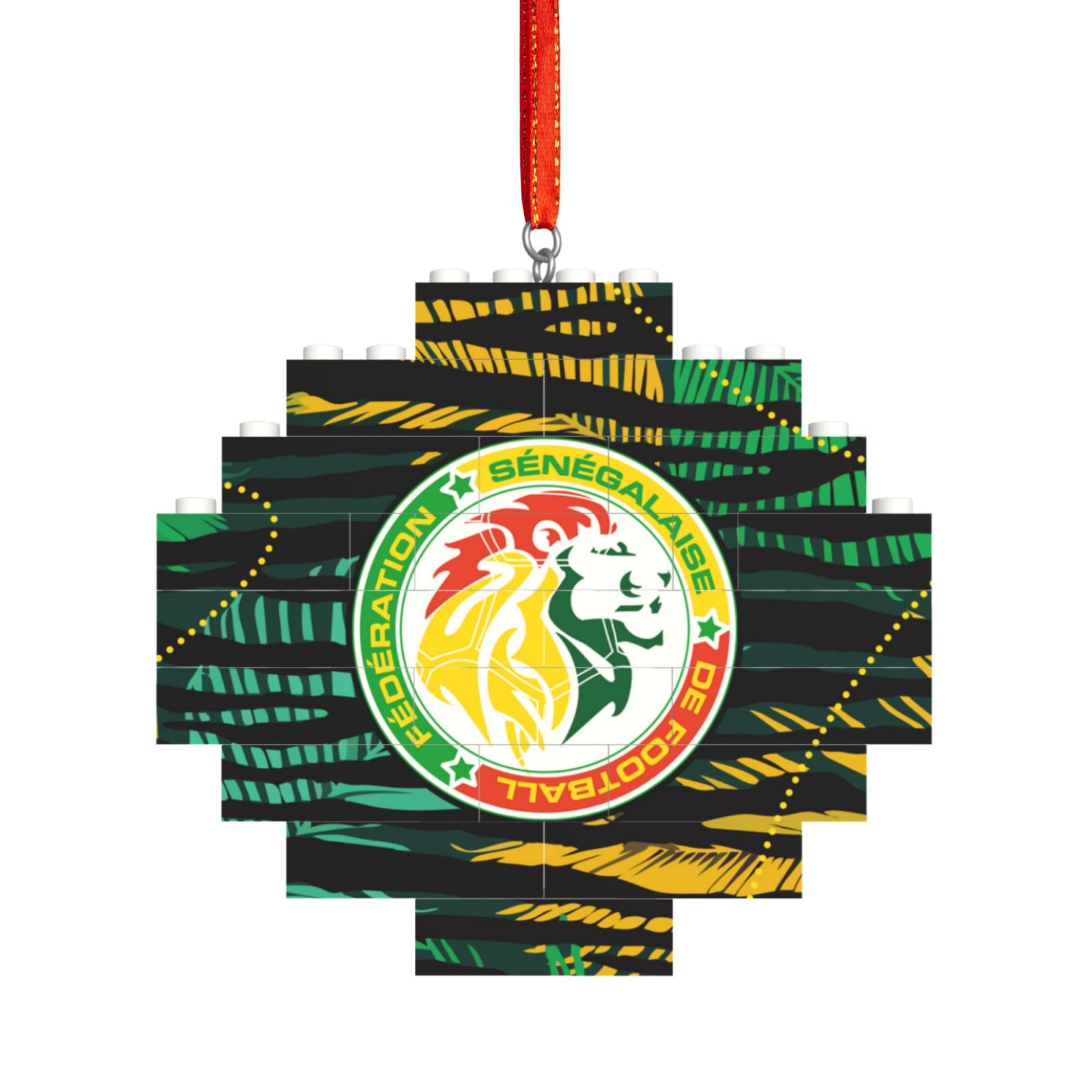 Senegal Building Block Puzzle Ornament BBP2108 - Soccerfana