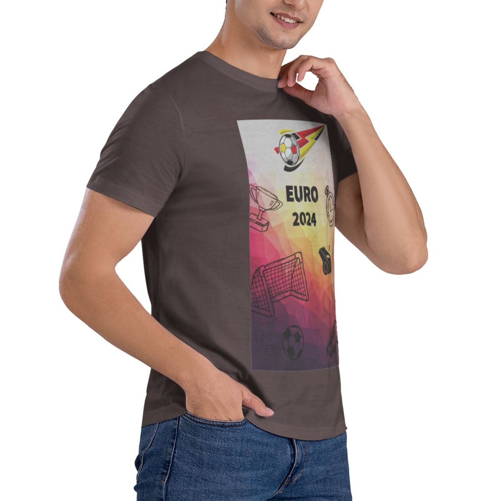 Men's Germany EURO 2024 Basic Short Sleeve T-Shirt BST1771 - Soccerfana