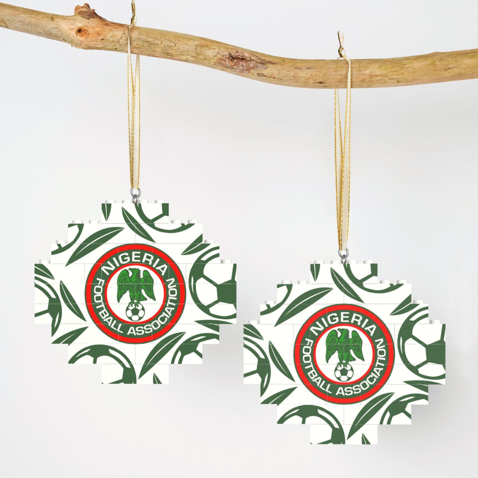 Nigeria Building Block Puzzle Ornament BBP2105 - Soccerfana