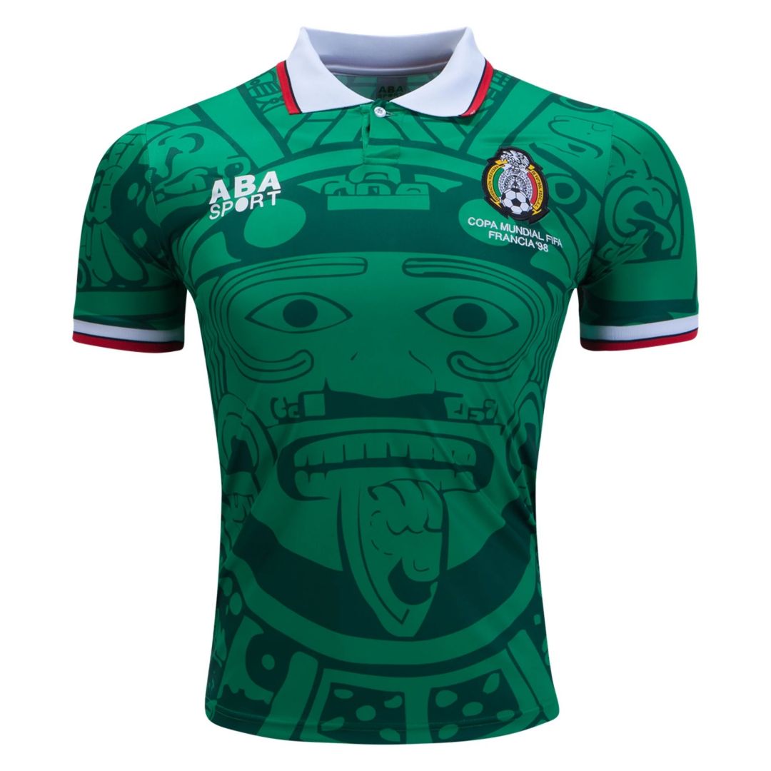 Mexico Retro Home Jersey 1998 - Soccerfana