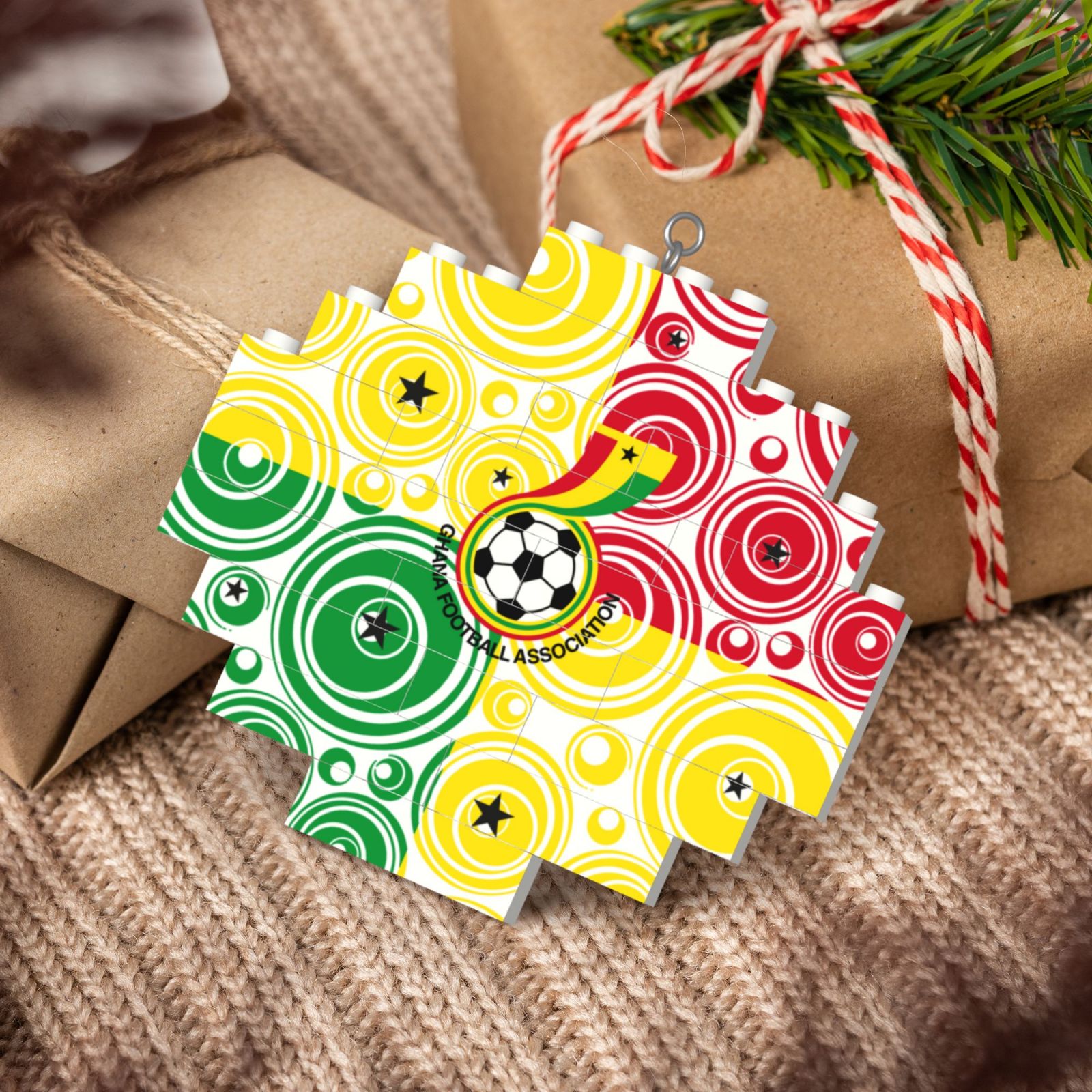 Ghana Building Block Puzzle Ornament BBP2017 - Soccerfana