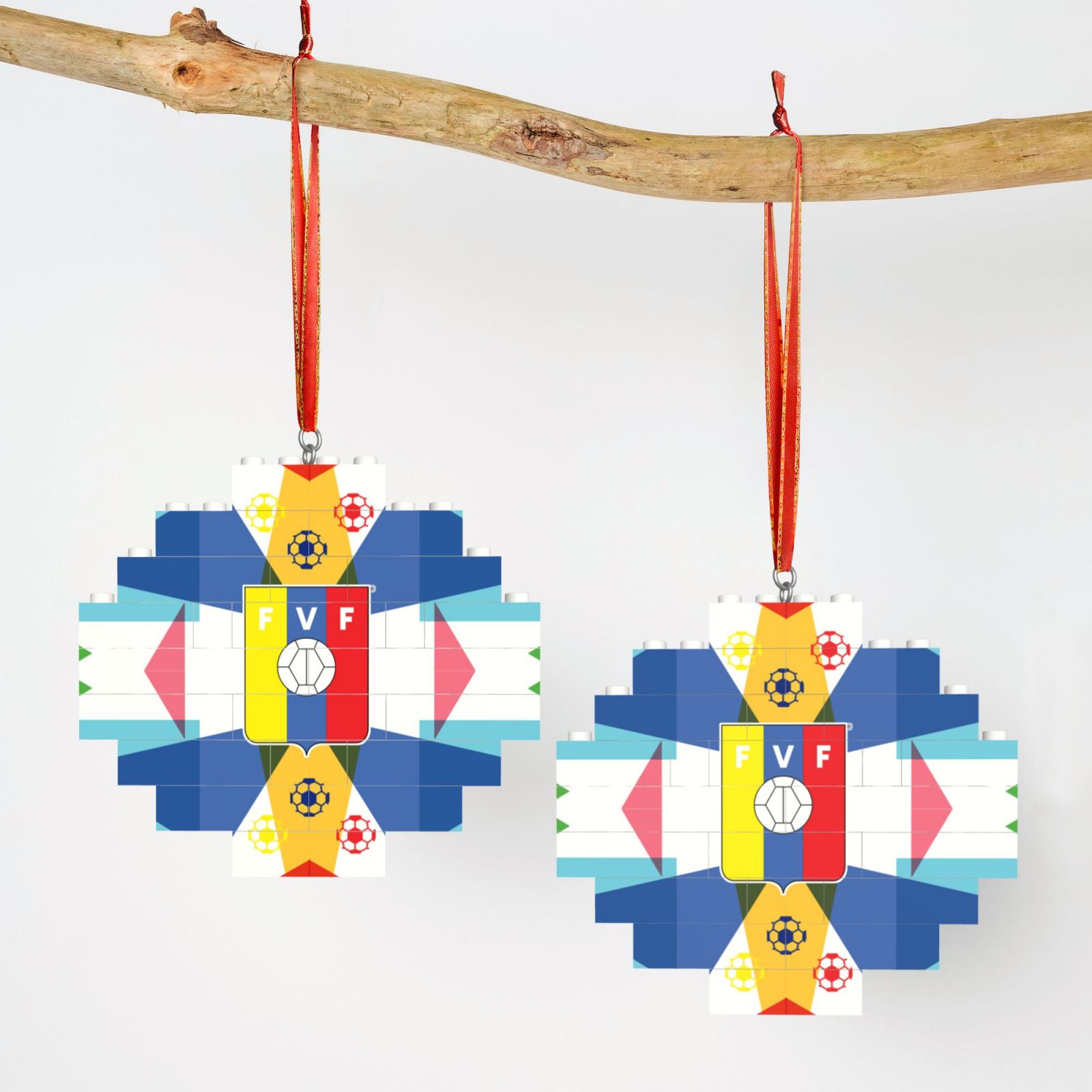 Venezuela Building Block Puzzle Ornament BBP2037 - Soccerfana