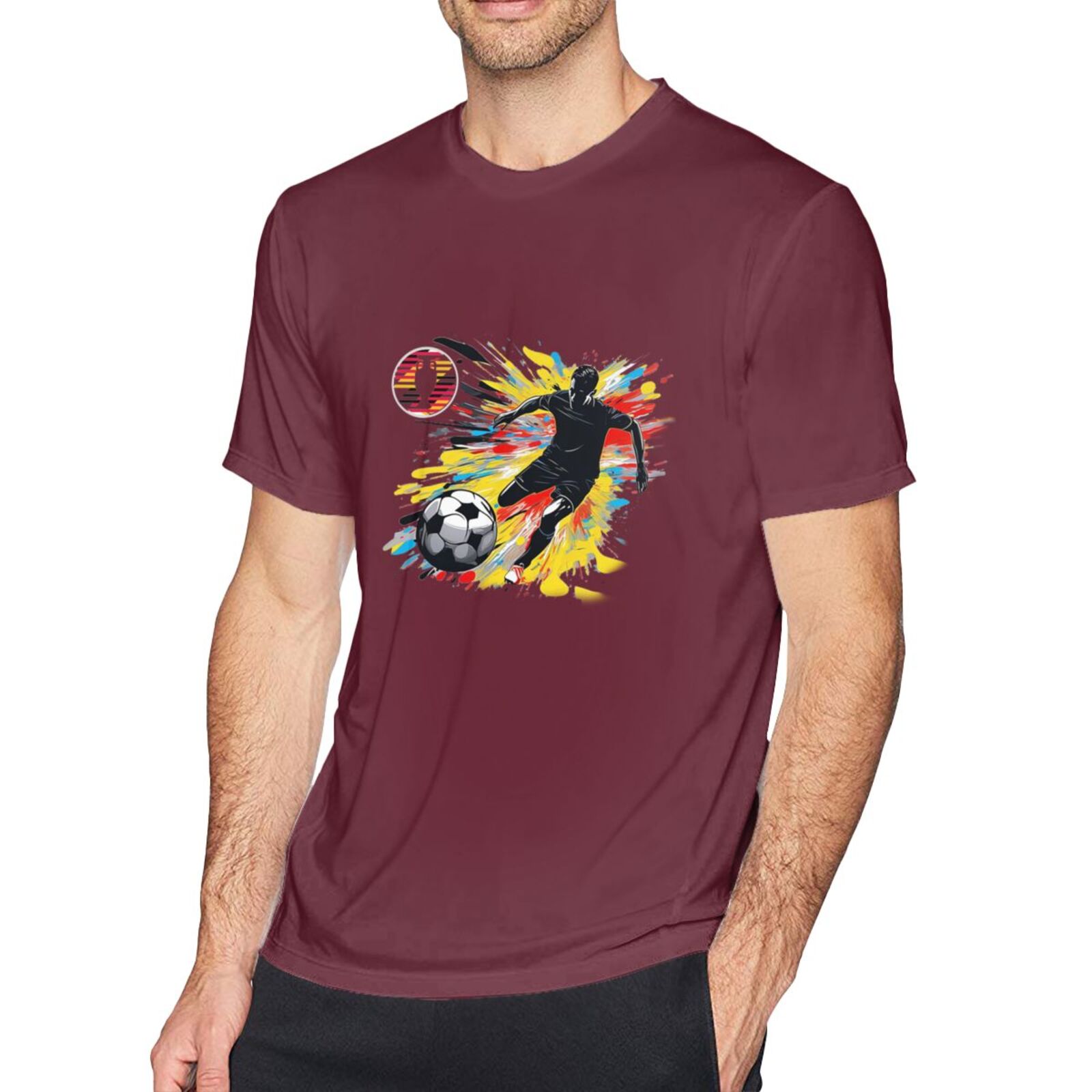 Men's Germany EURO 2024 Basic Short Sleeve T-Shirt BST1748 - Soccerfana