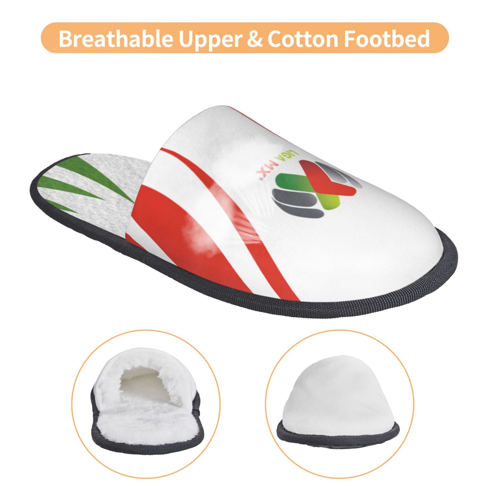 LIGA MX Cotton Slippers FSP2253 - Soccerfana