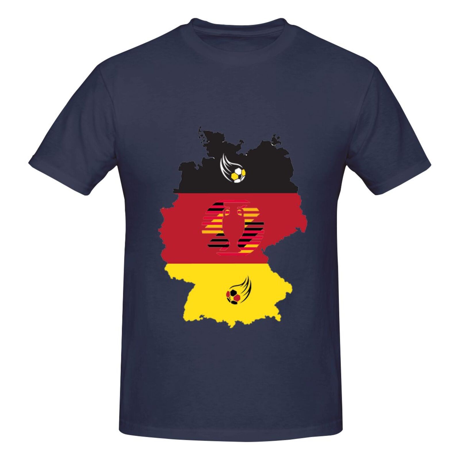 Men's Germany EURO 2024 Basic Short Sleeve T-Shirt BST1770 - Soccerfana