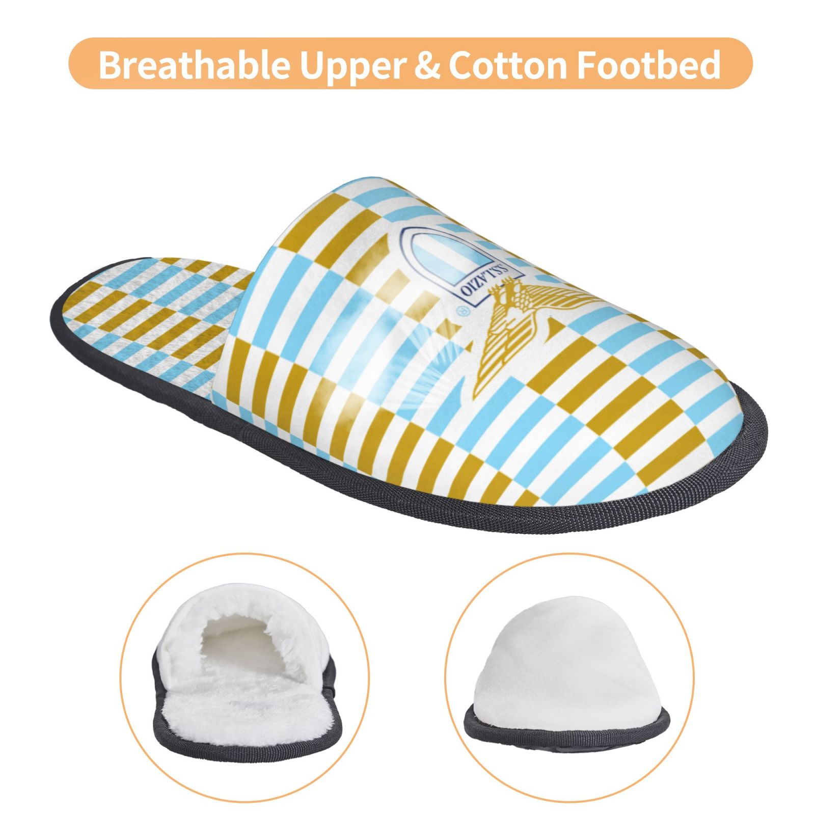 Lazio Cotton Slippers FSP2248 - Soccerfana