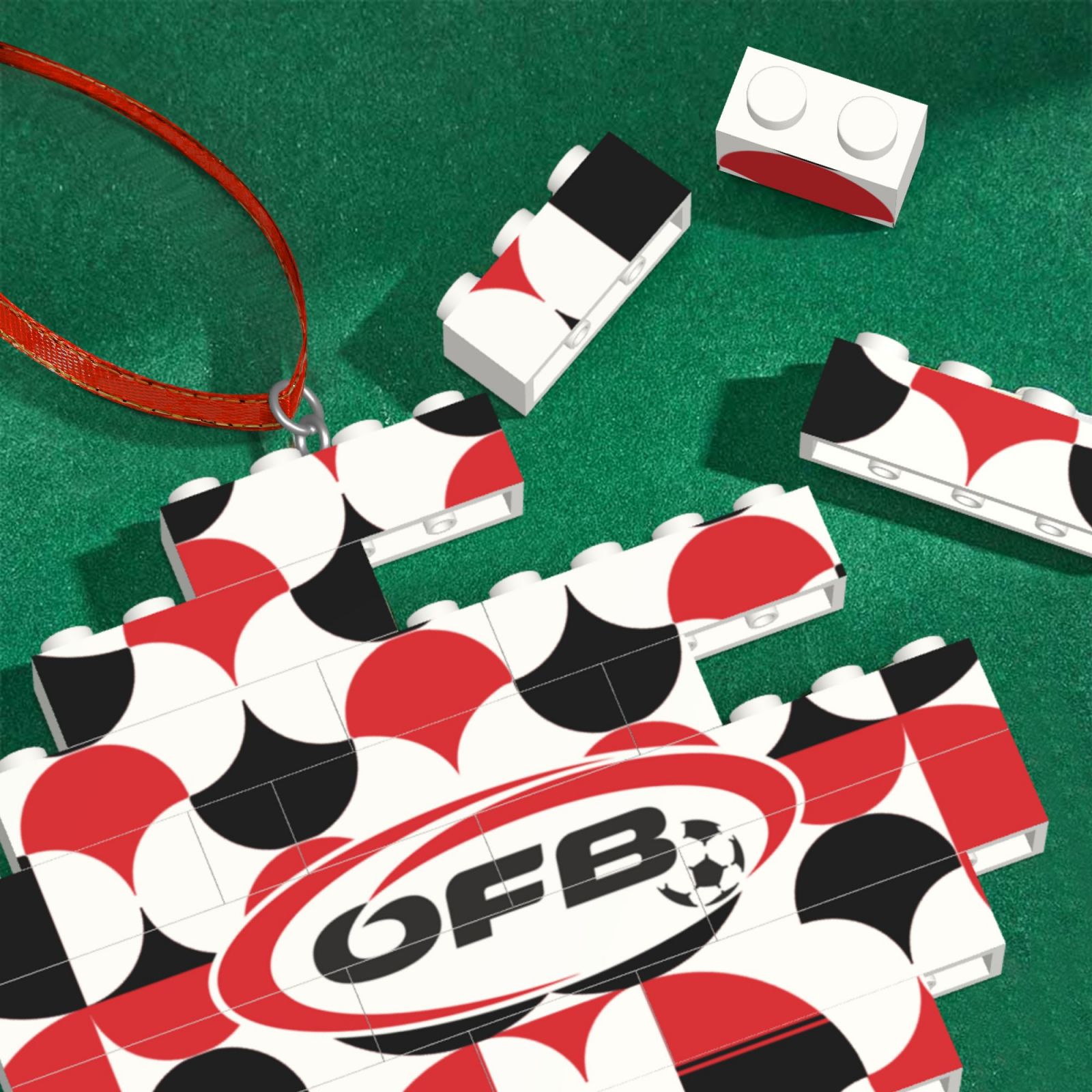 Austria Building Block Puzzle Ornament BBP2001 - Soccerfana