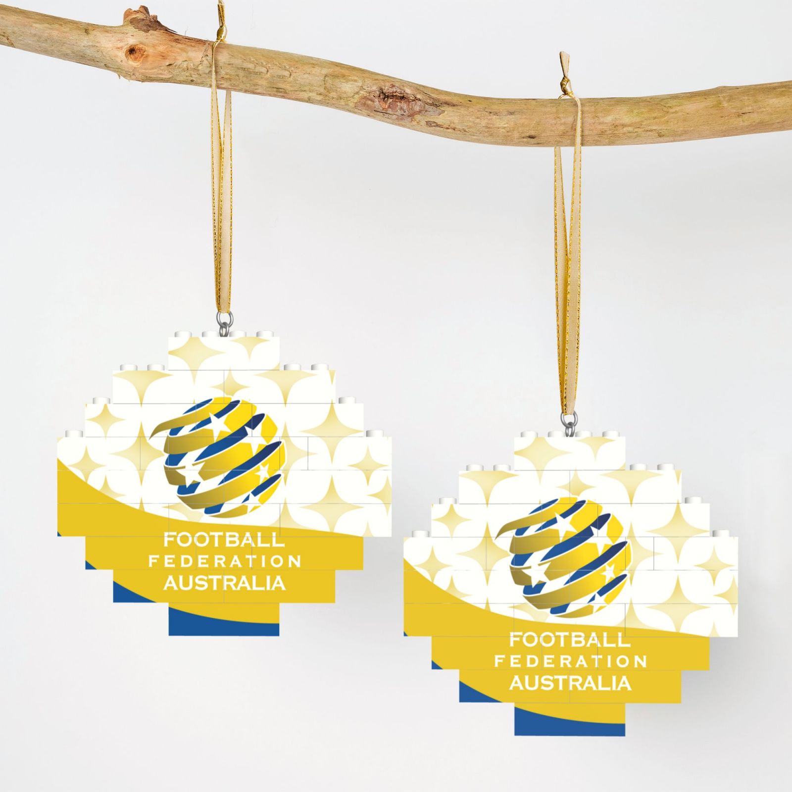 Australia Building Block Puzzle Ornament BBP2202 - Soccerfana