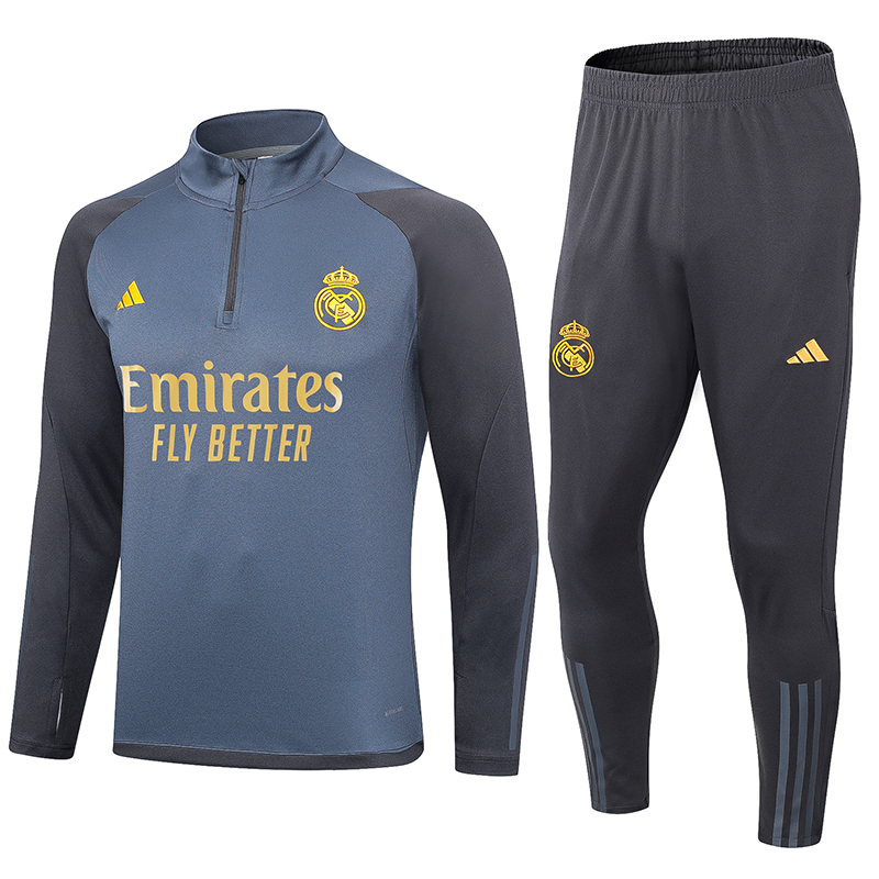 Real Madrid Long Sleeve Track Suit 23/24 MEN585 - Soccerfana