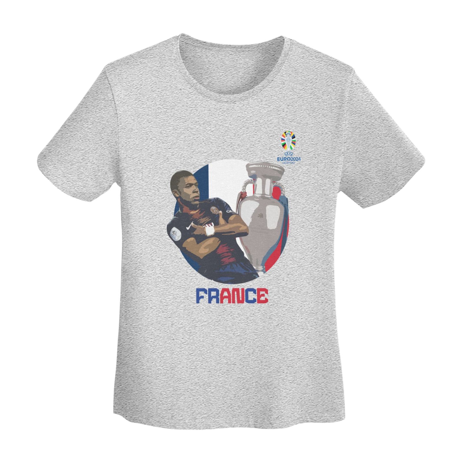 Women's France EURO 2024 Basic Short Sleeve T-Shirt WBT1730 - Soccerfana