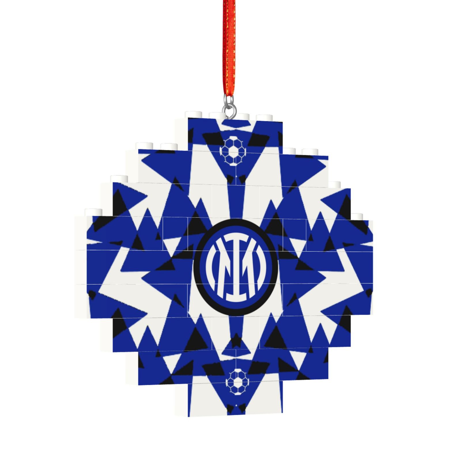 Inter Milan Building Block Puzzle Ornament BBP2014 - Soccerfana