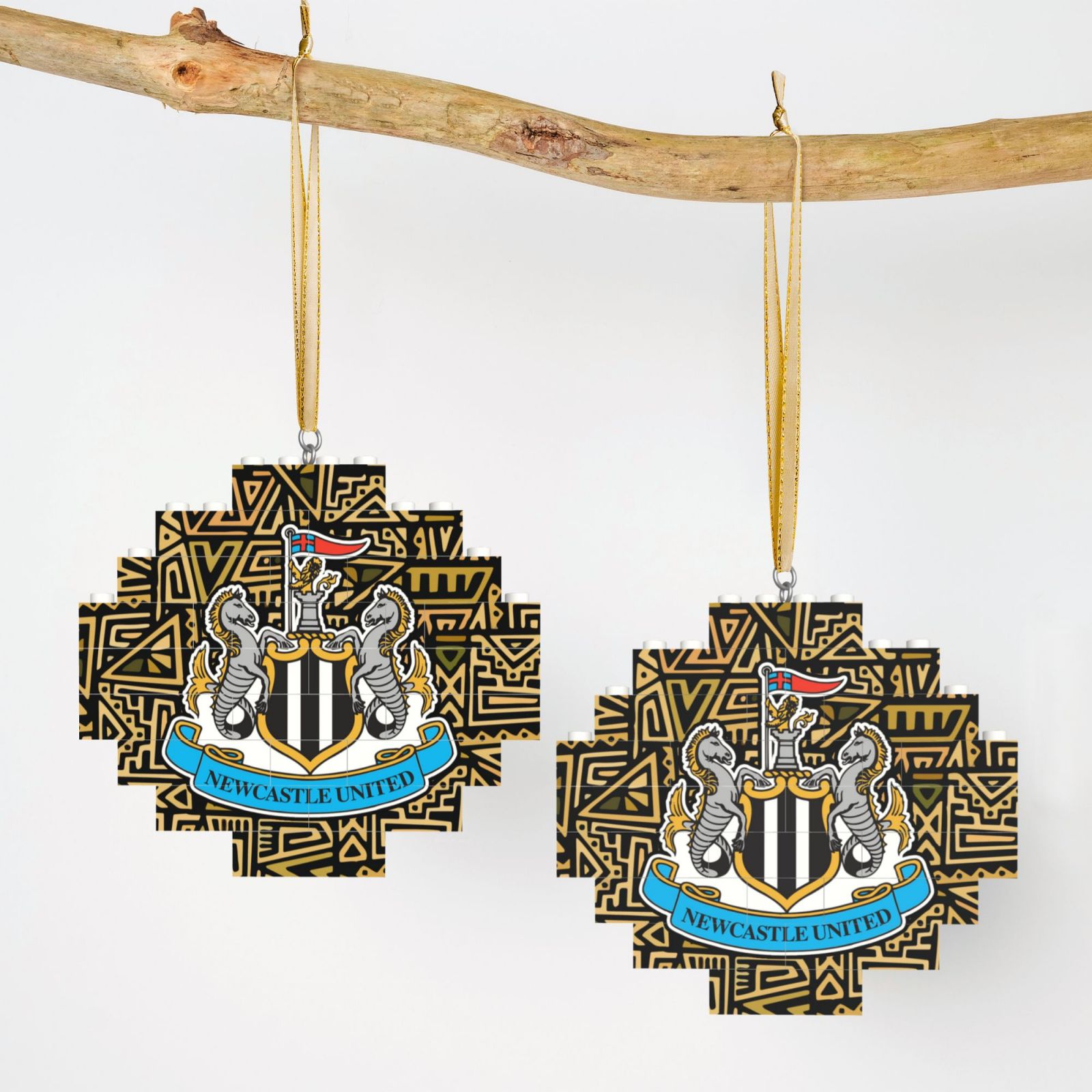 Newcastle United Building Block Puzzle Ornament BBP2104 - Soccerfana