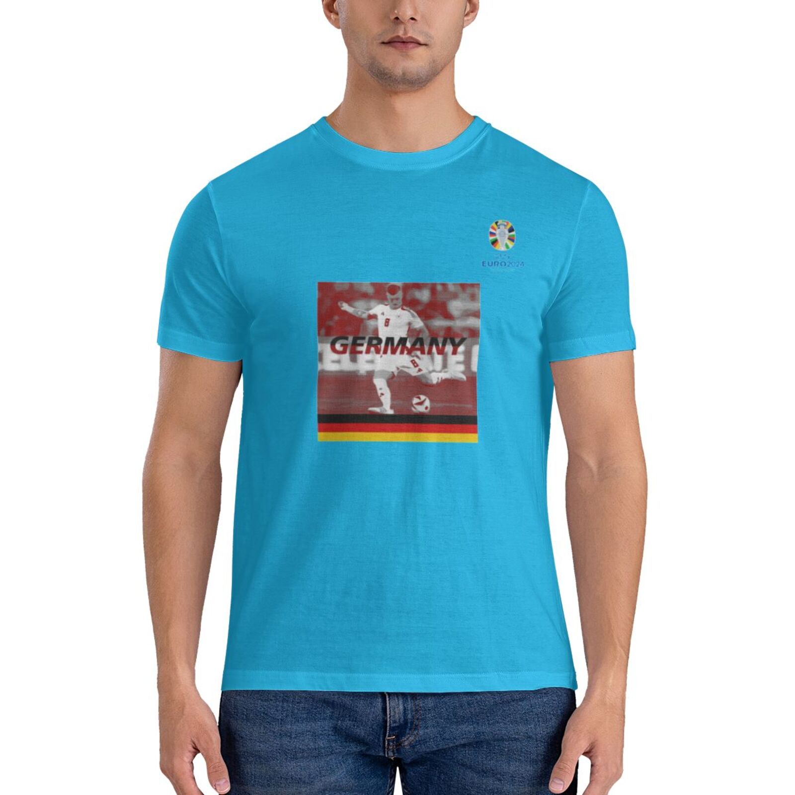 Men's Germany EURO 2024 Basic Short Sleeve T-Shirt BST1704 - Soccerfana