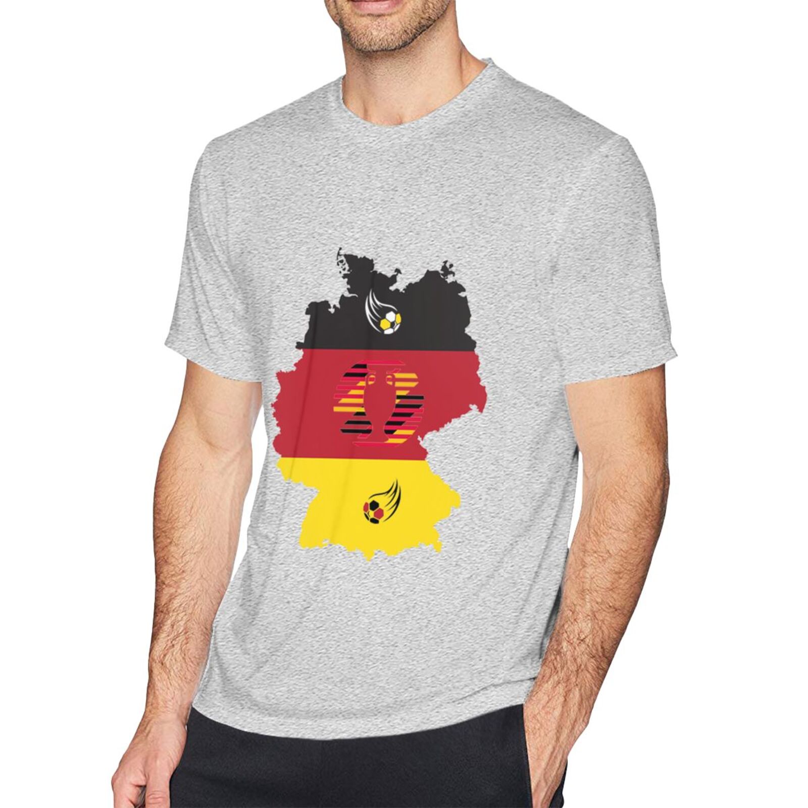 Men's Germany EURO 2024 Basic Short Sleeve T-Shirt BST1770 - Soccerfana