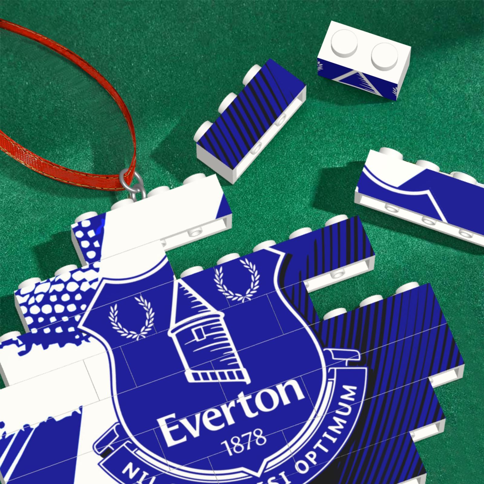 Everton Building Block Puzzle Ornament BBP2169 - Soccerfana
