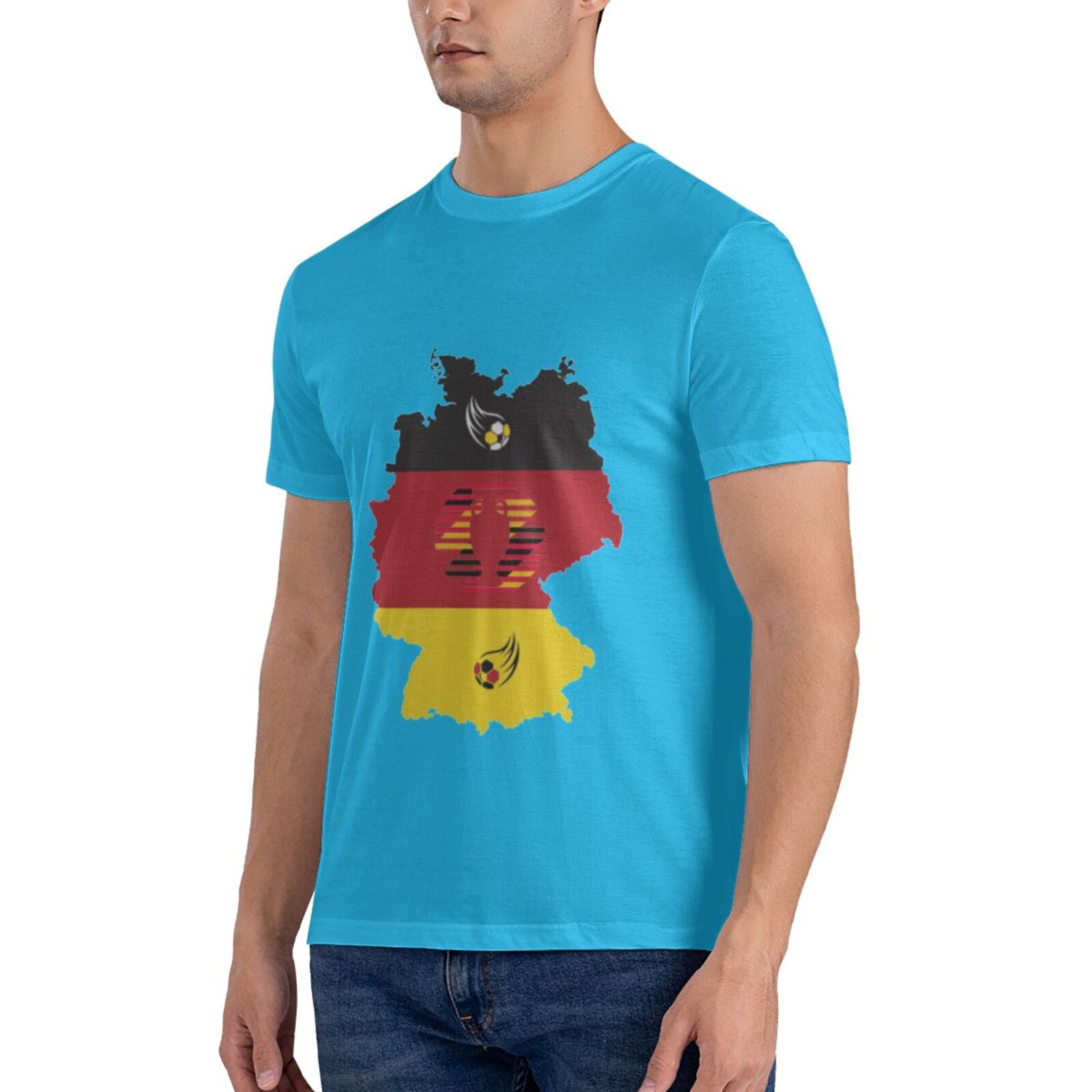 Men's Germany EURO 2024 Basic Short Sleeve T-Shirt BST1770 - Soccerfana