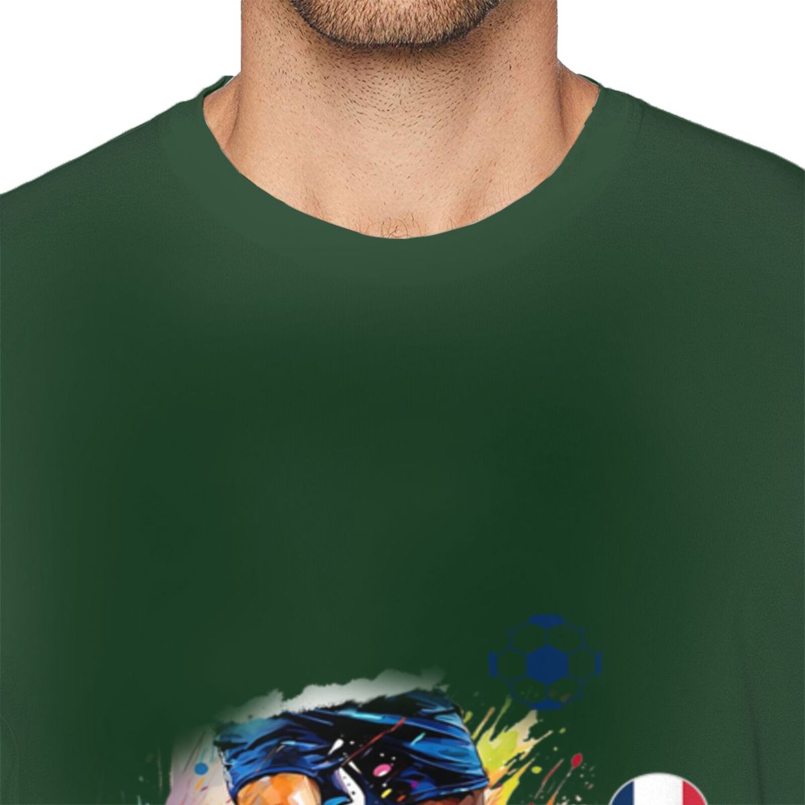 Men's France EURO 2024 Basic Short Sleeve T-Shirt BST1749 - Soccerfana