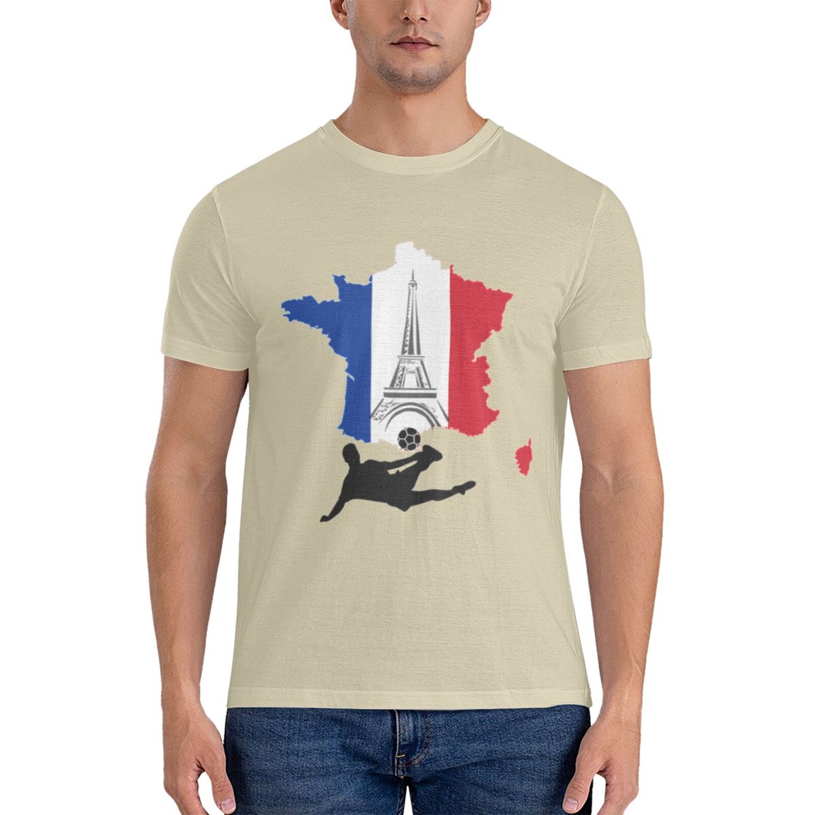 Men's France EURO 2024 Basic Short Sleeve T-Shirt BST1772 - Soccerfana