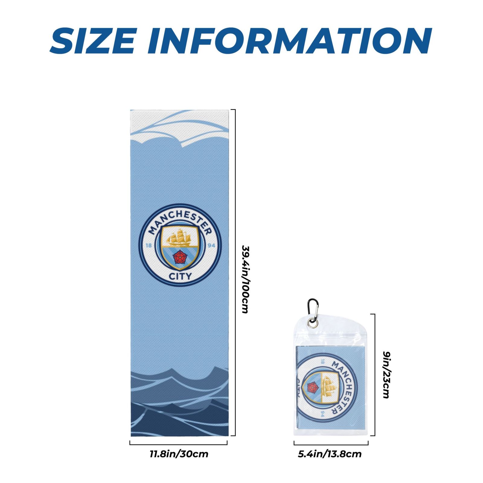 Manchester City Sports Towel CET2138 - Soccerfana
