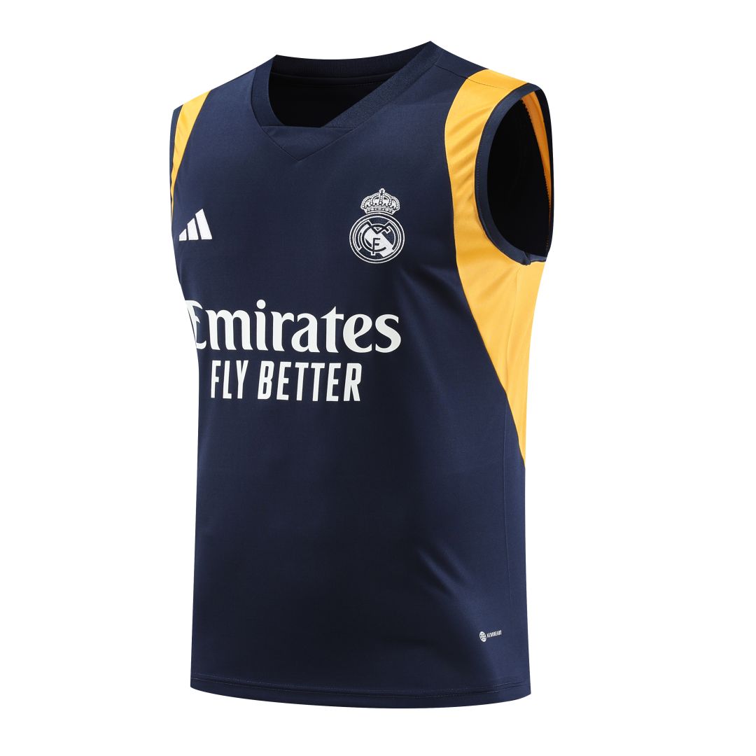 Real Madrid Navy Pre-Match Vest 23/24 - Soccerfana