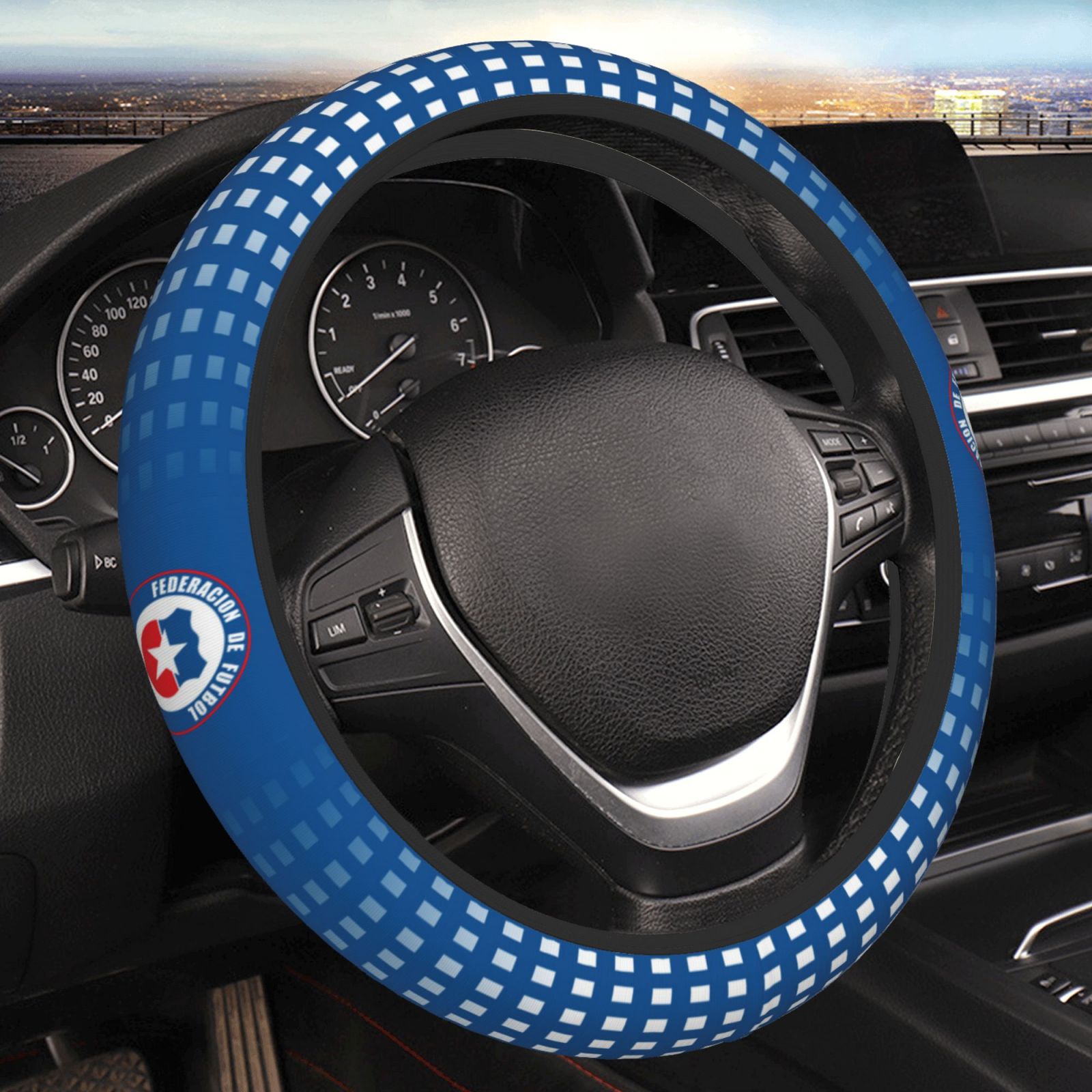 Chile Steering Wheel Cover ESW2469 - Soccerfana