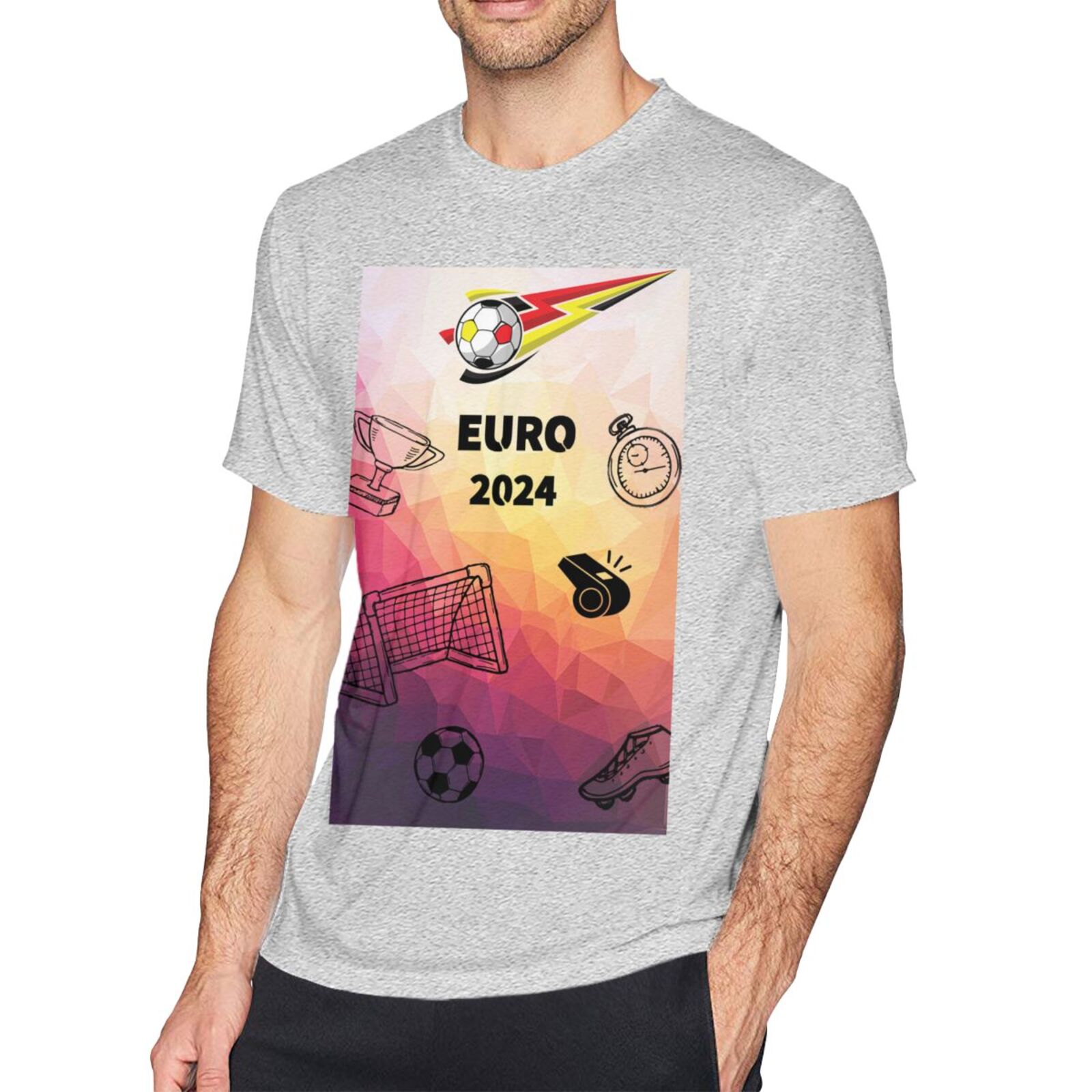 Men's Germany EURO 2024 Basic Short Sleeve T-Shirt BST1771 - Soccerfana