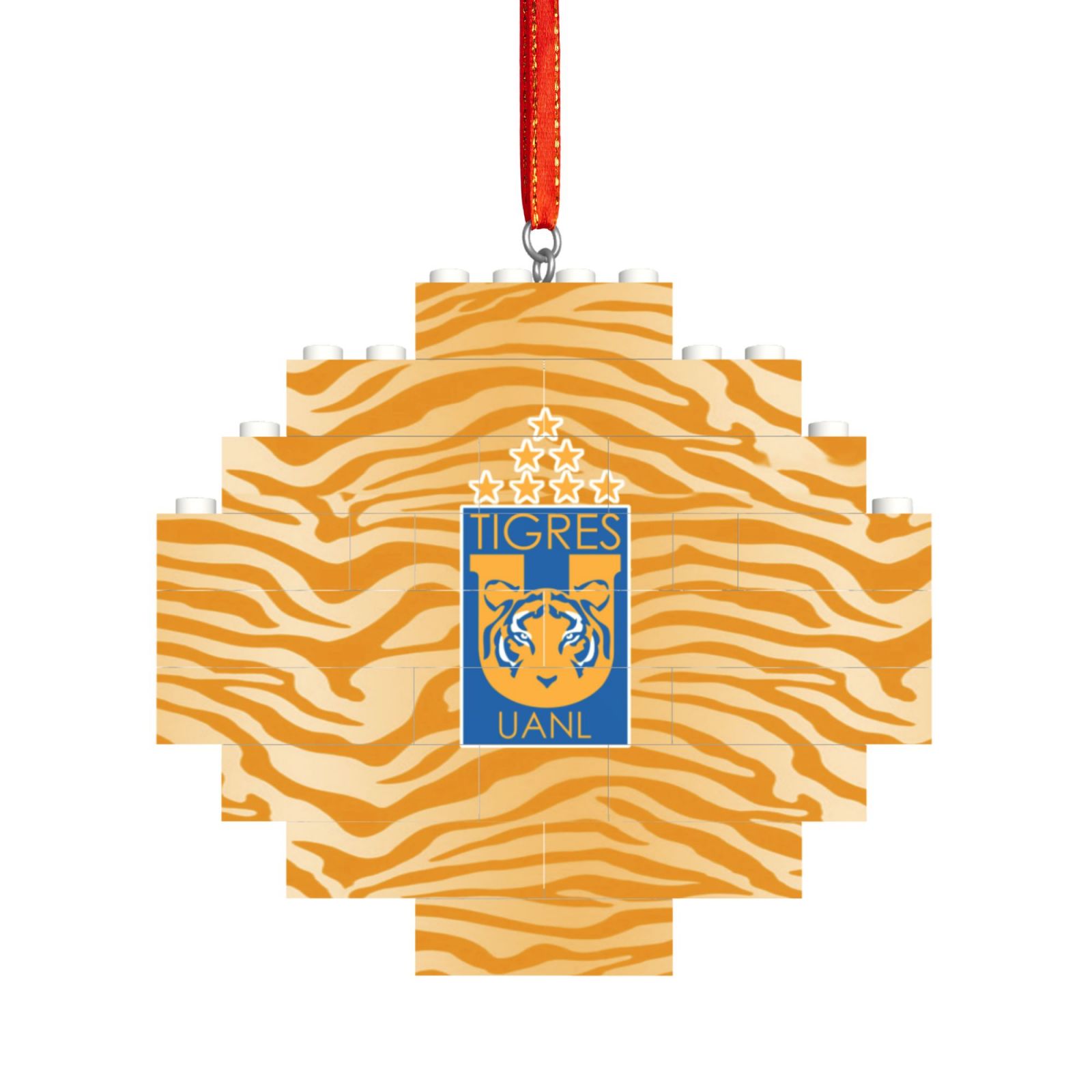 Tigres UANL Building Block Puzzle Ornament BBP2033 - Soccerfana