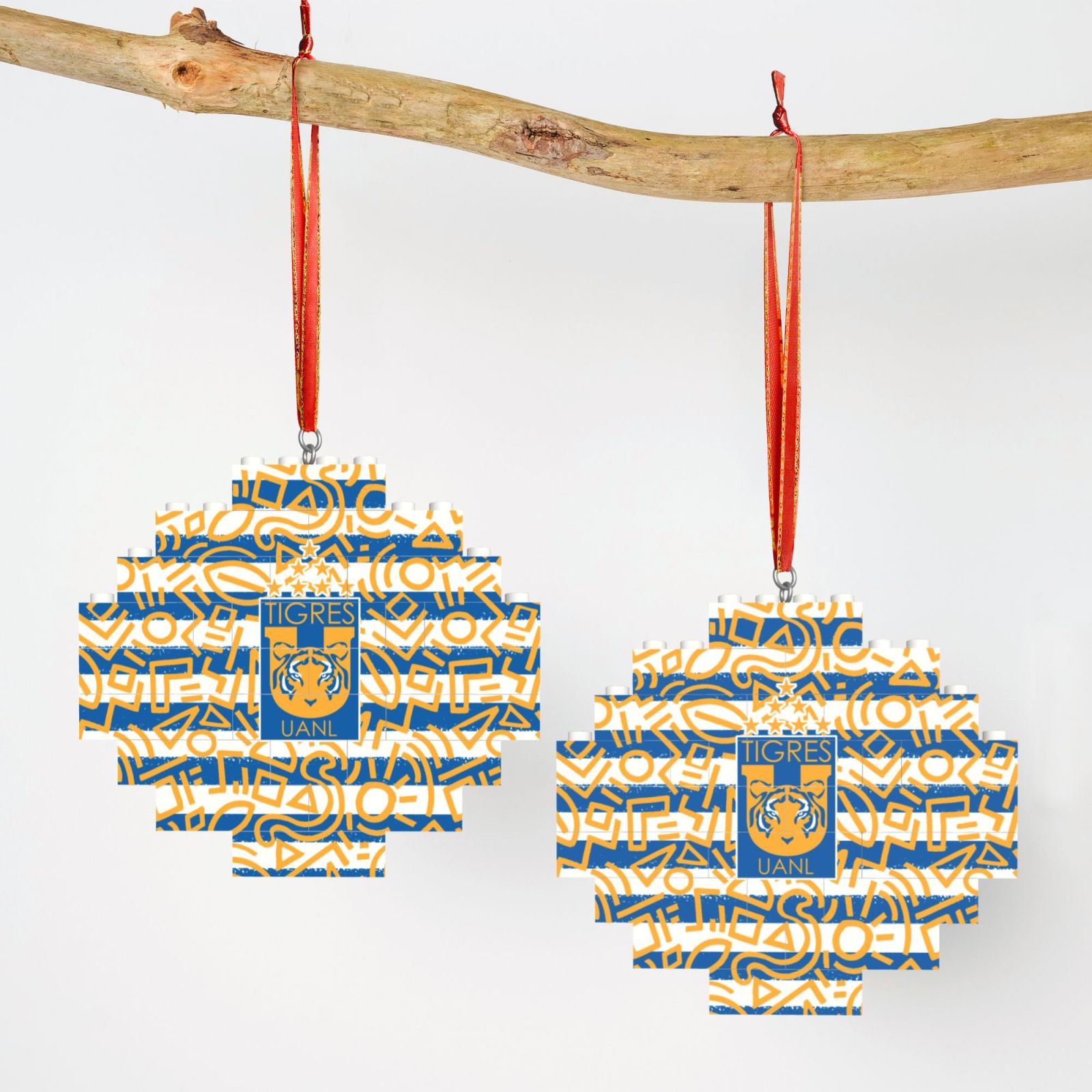 Tigres UANL Building Block Puzzle Ornament BBP2032 - Soccerfana