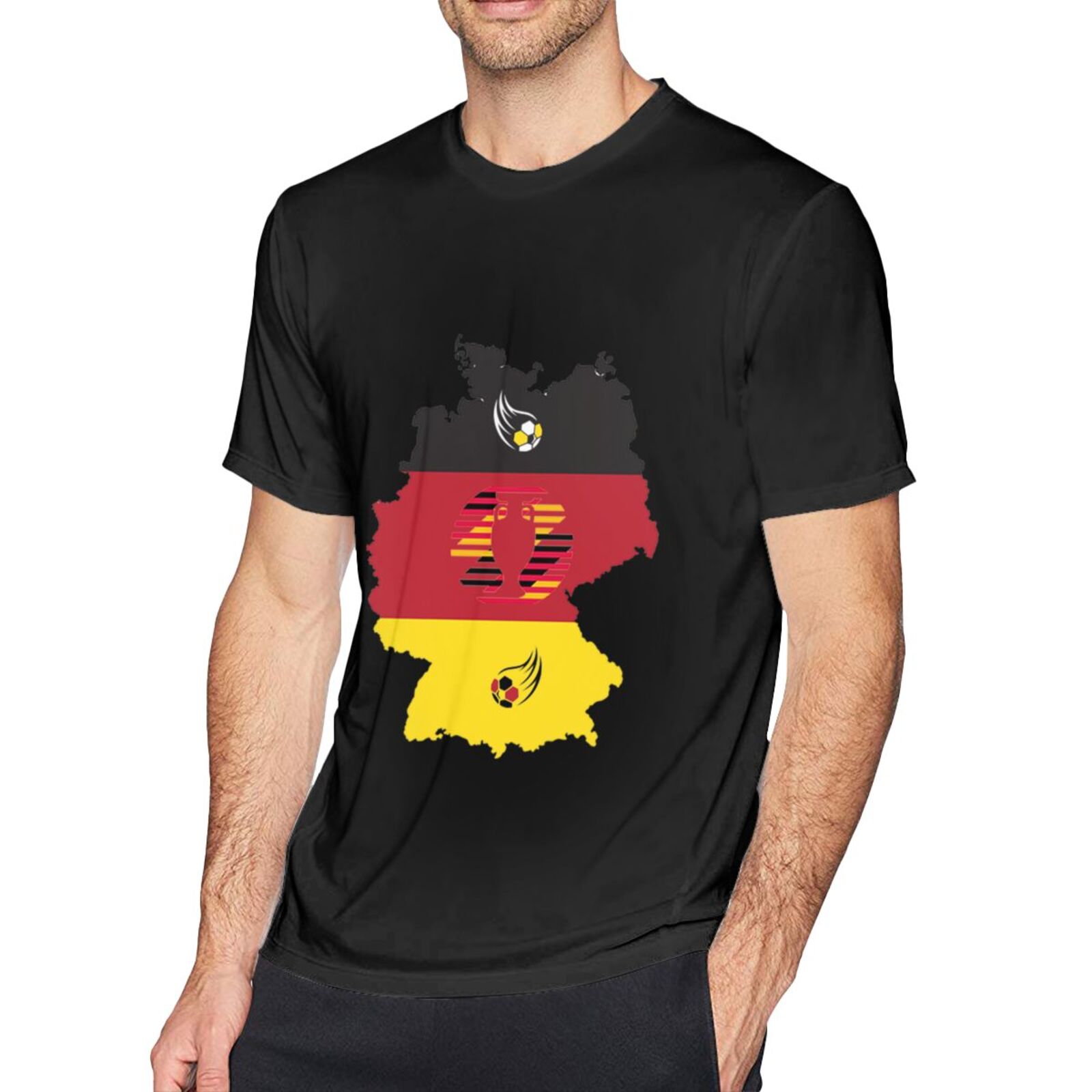Men's Germany EURO 2024 Basic Short Sleeve T-Shirt BST1770 - Soccerfana