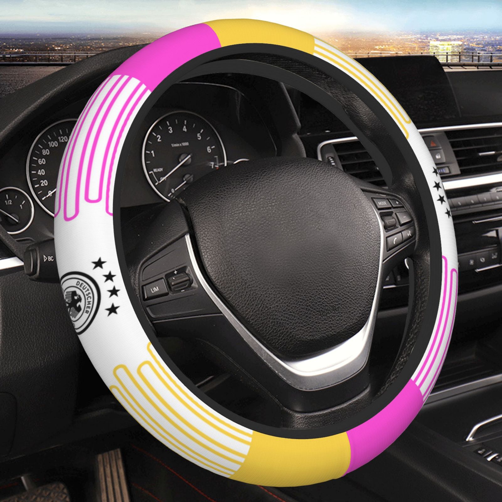 Germany Steering Wheel Cover ESW2376 - Soccerfana