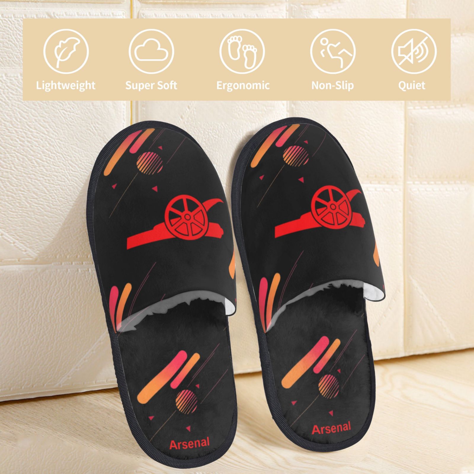 Arsenal Cotton Slippers FSP2313 - Soccerfana